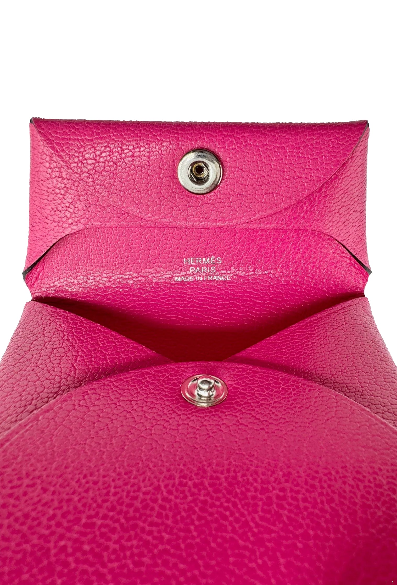 Hermès Bastia Coin Purse Rose Shocking