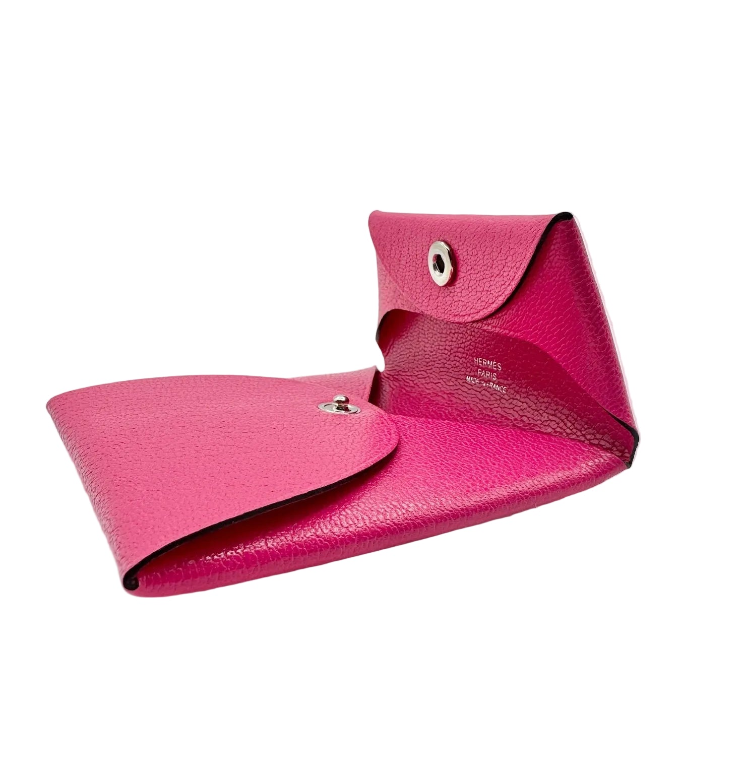 Hermès Bastia Coin Purse Rose Shocking