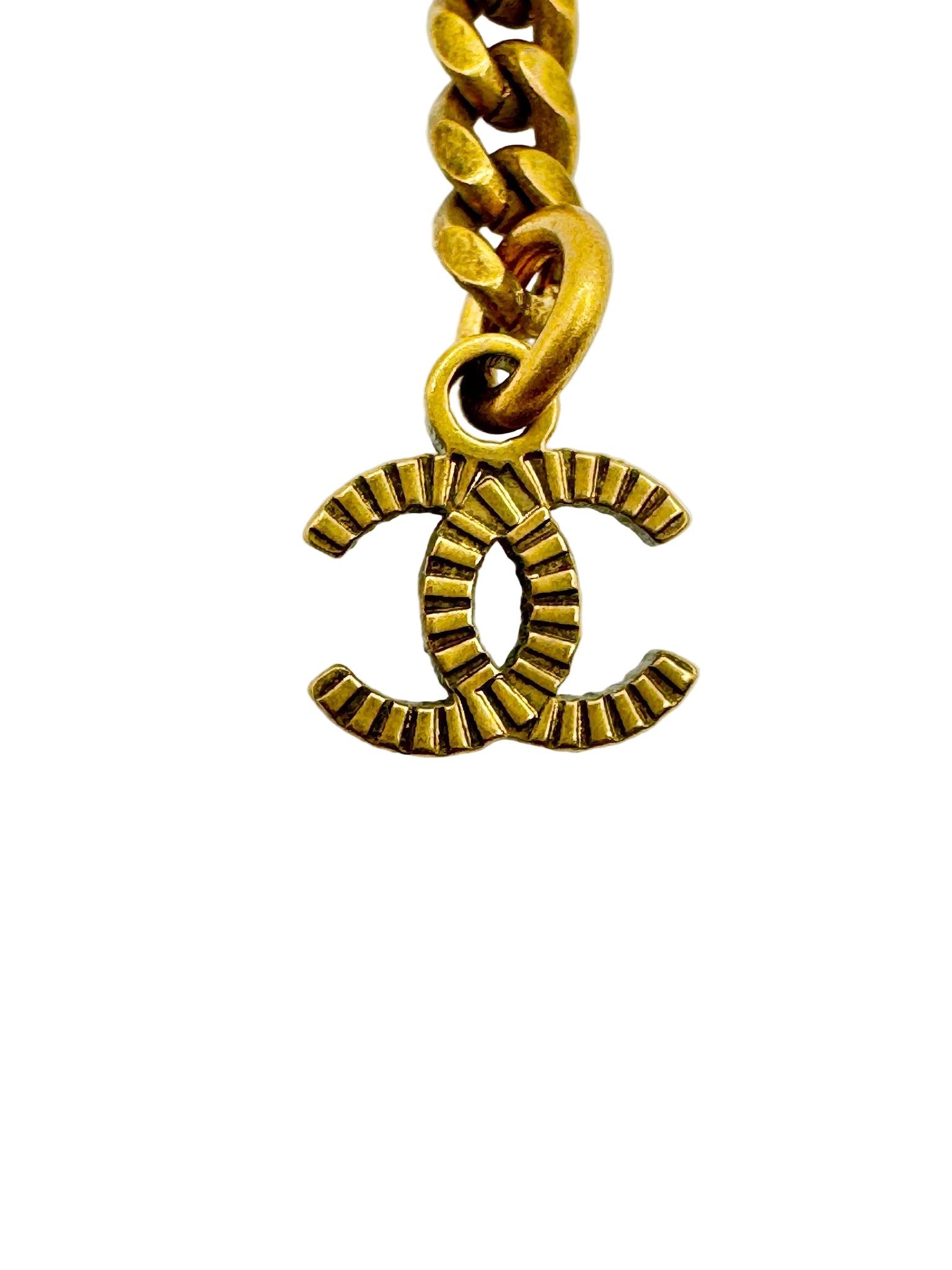 Chanel CC Gold Crystal Necklace