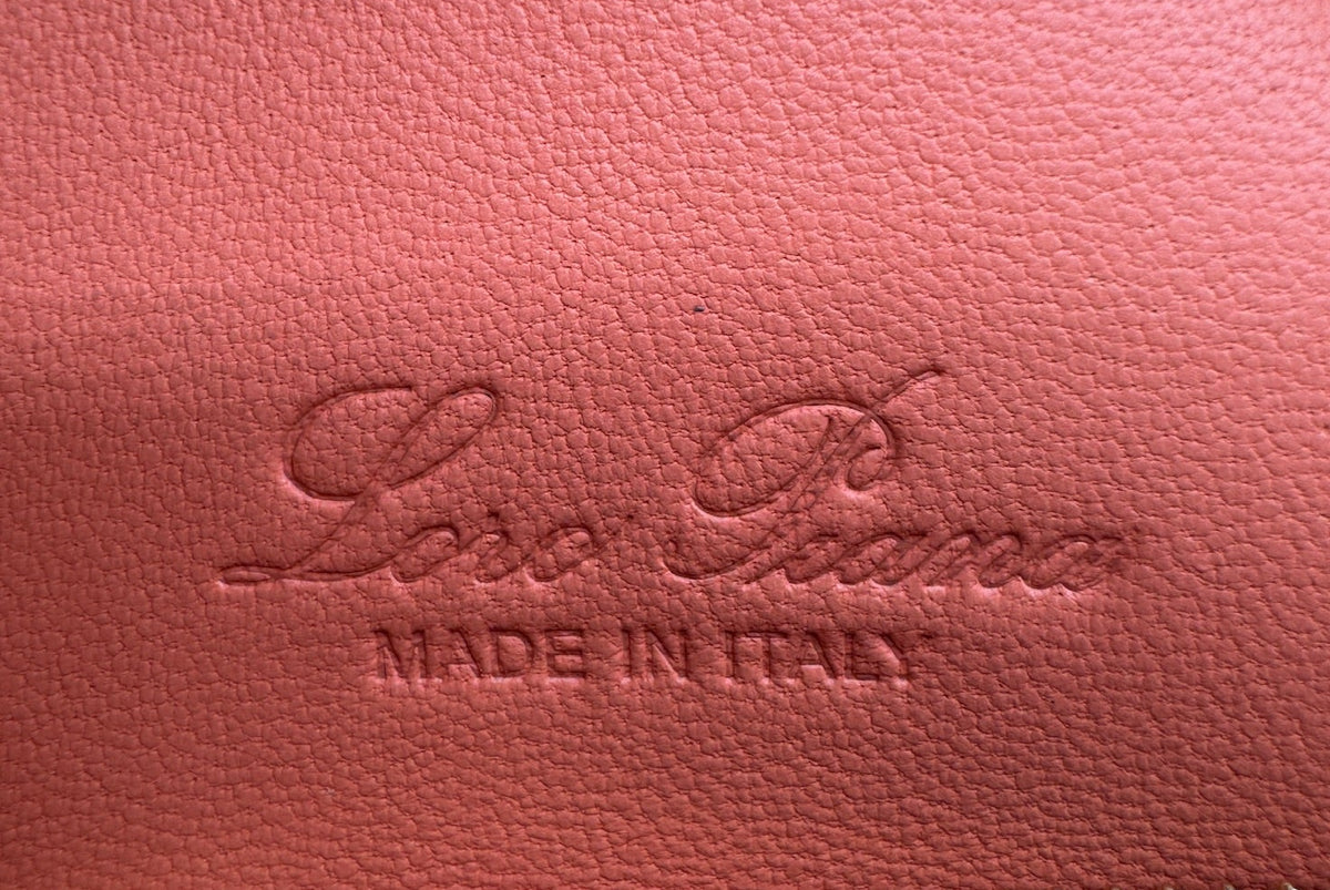 Loro Piana L19 Bright Orange Ostrich Pouch