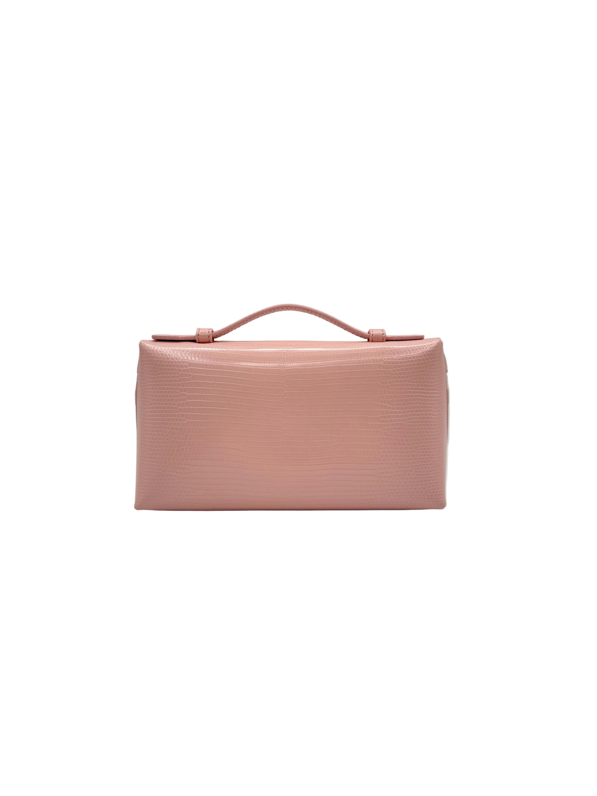 Loro Piana Rose Baby Pink Lizard L19 Pouch