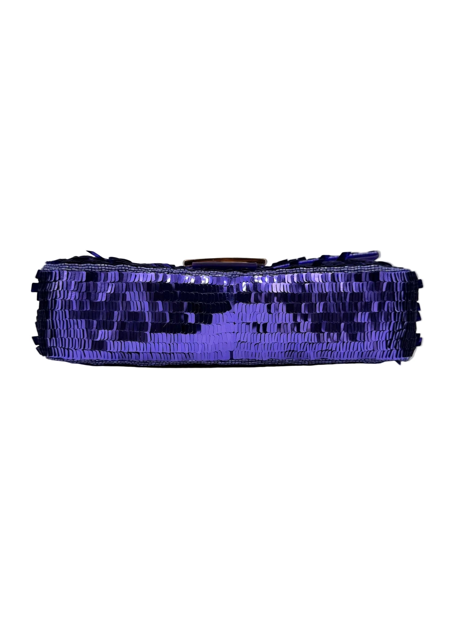 Fendi Purple Sequin Baguette