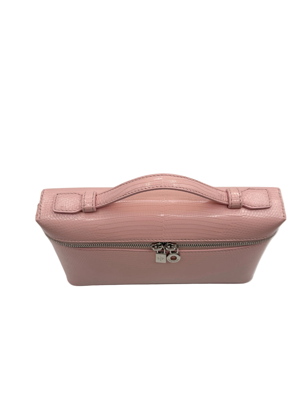 Loro Piana Rose Baby Pink Lizard L19 Pouch