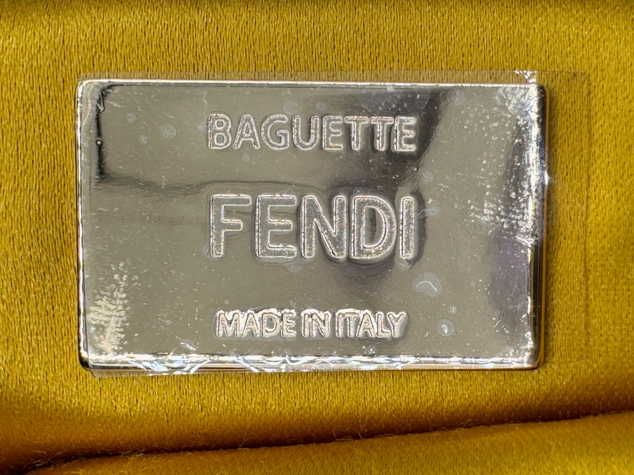 Fendi Purple Sequin Baguette