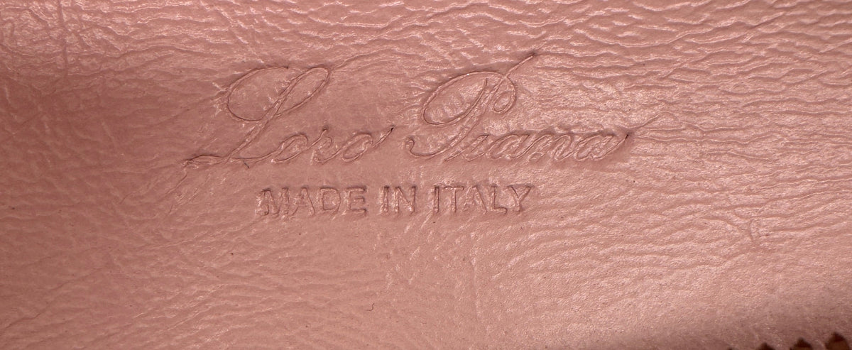 Loro Piana Rose Baby Pink Lizard L19 Pouch