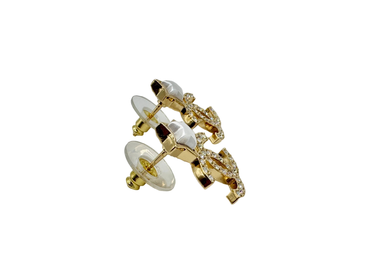 CHANEL Gold Star and CC Stud Earrings