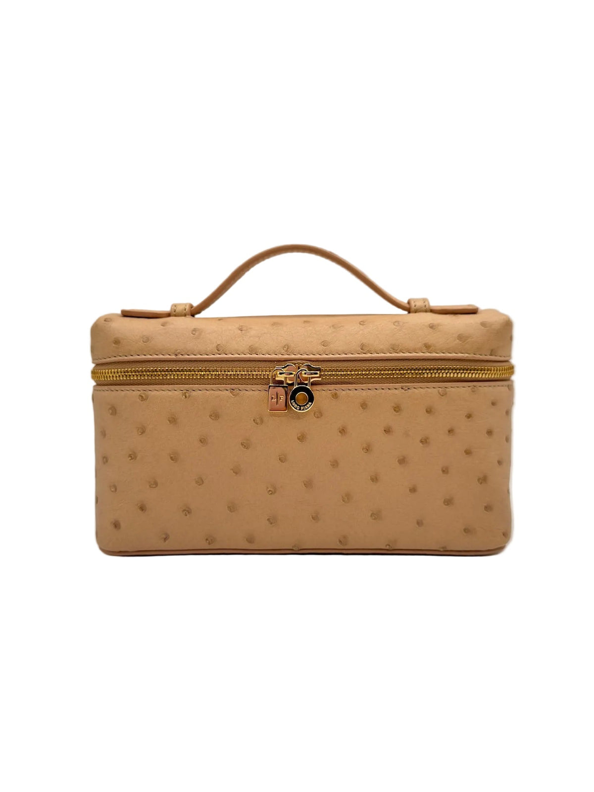 Loro Piana L19 Beige Ostrich Pouch