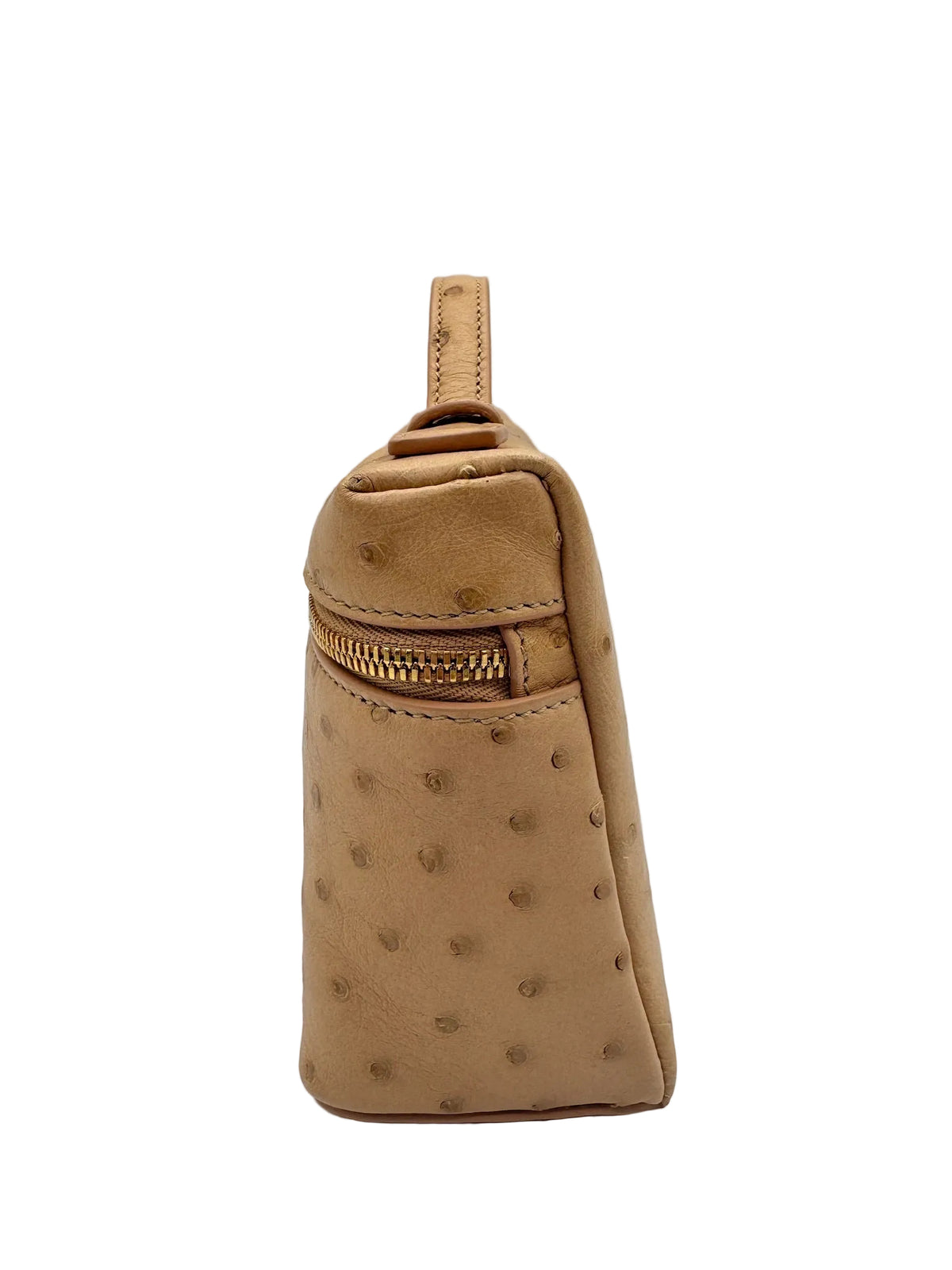 Loro Piana L19 Beige Ostrich Pouch