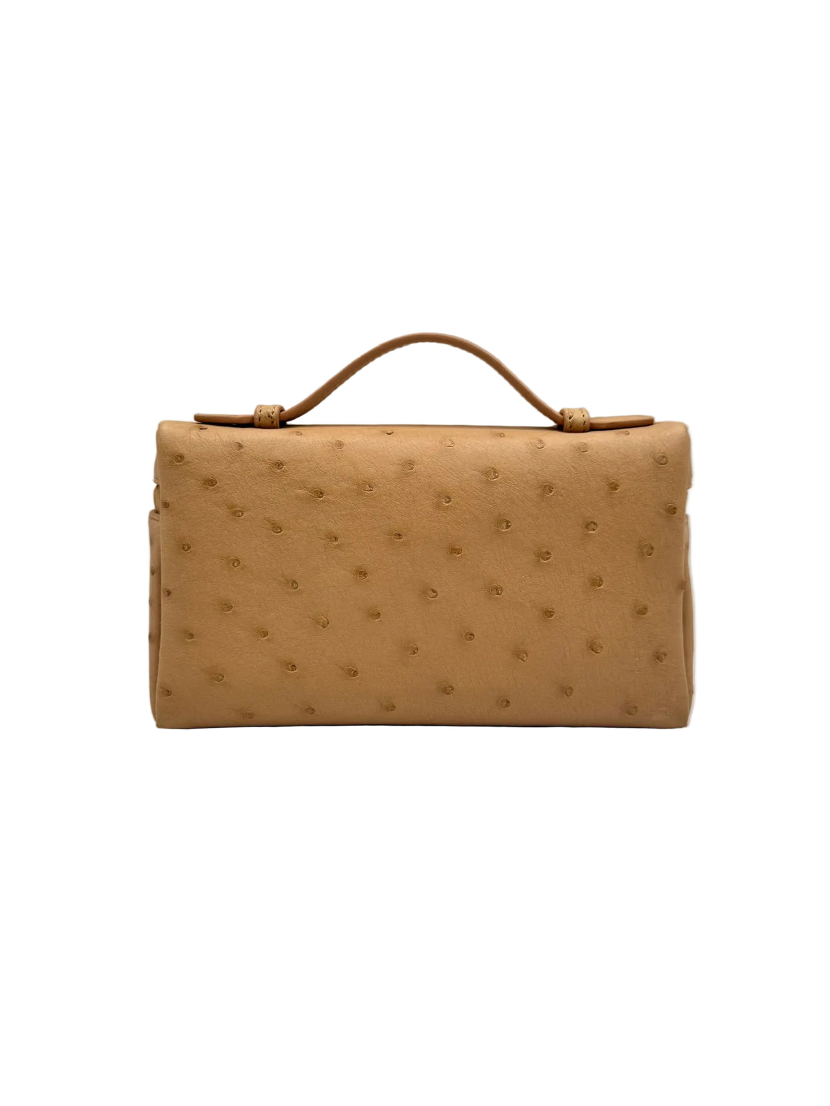 Loro Piana L19 Beige Ostrich Pouch