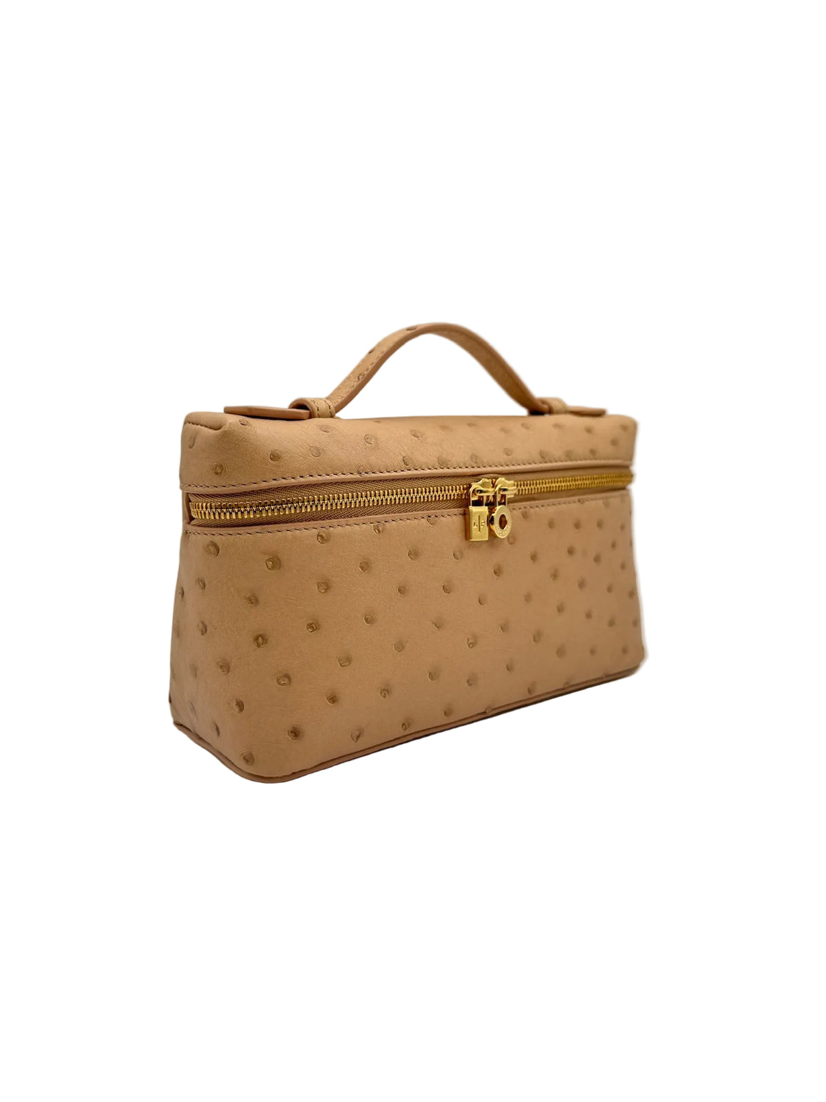 Loro Piana L19 Beige Ostrich Pouch