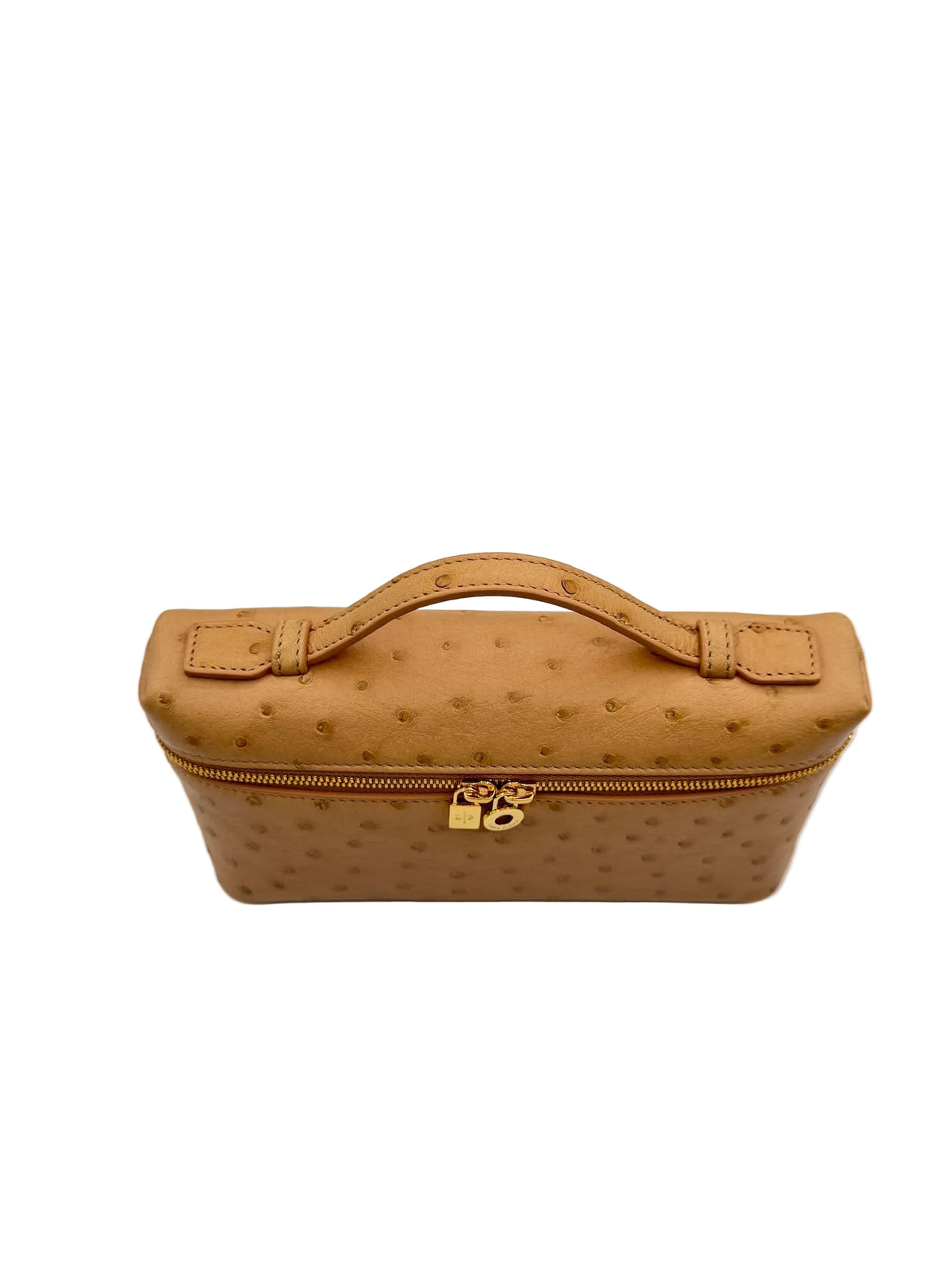 Loro Piana L19 Beige Ostrich Pouch