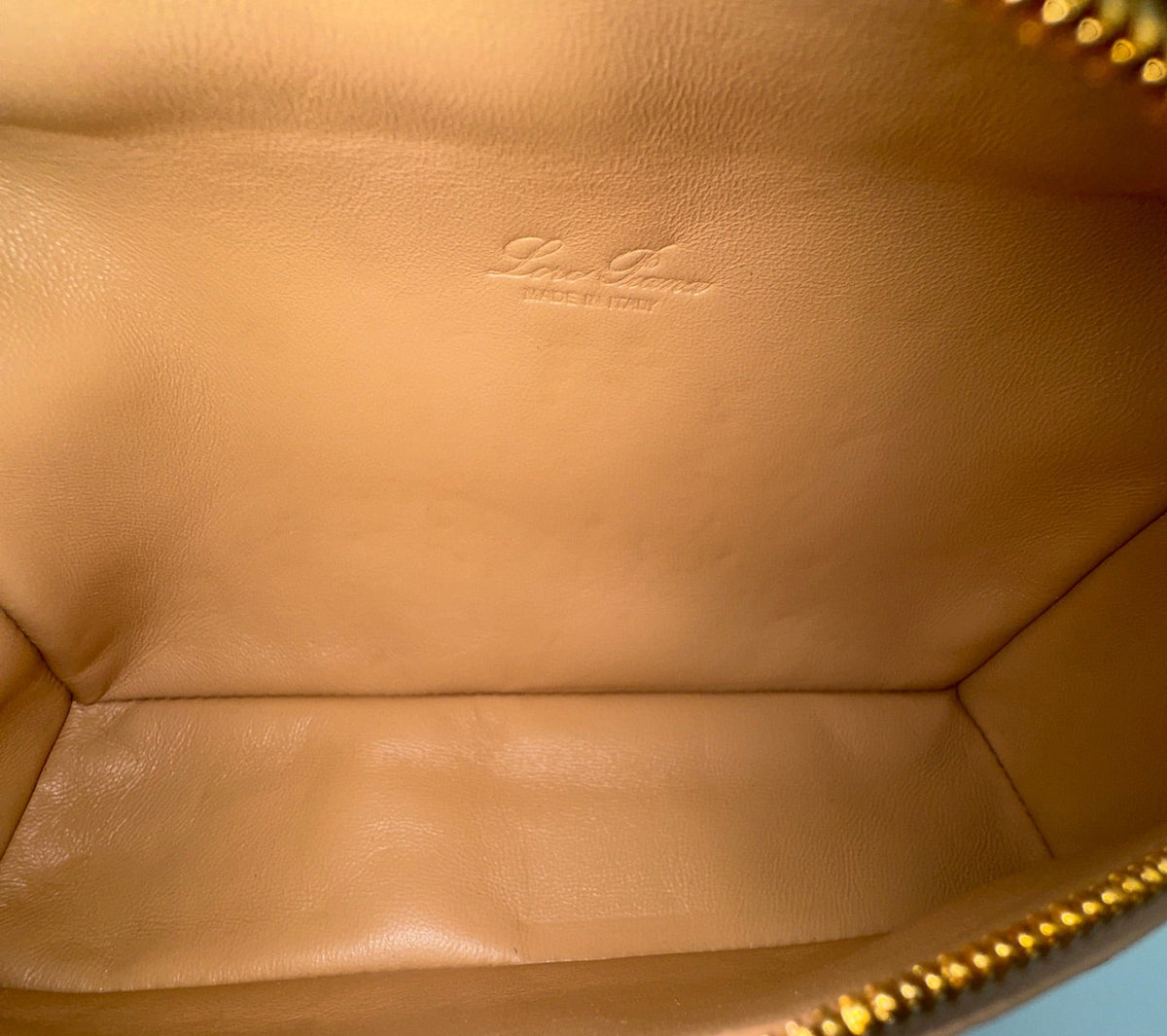 Loro Piana L19 Beige Ostrich Pouch