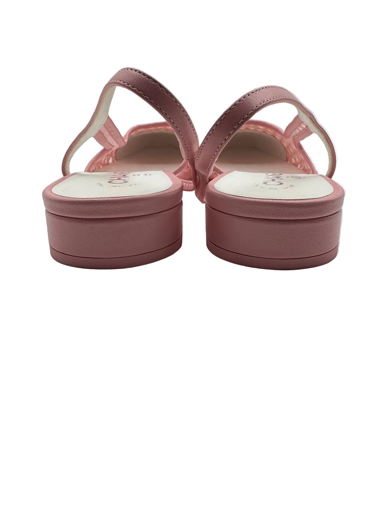 Chanel Pink Sequins Slingback Flats
