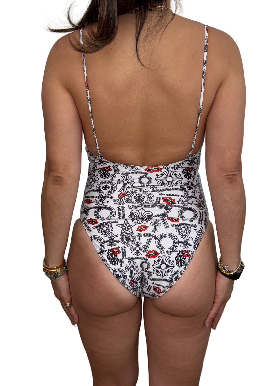 Chrome Hearts Matty Boy One Piece Swimsuit - Size XS