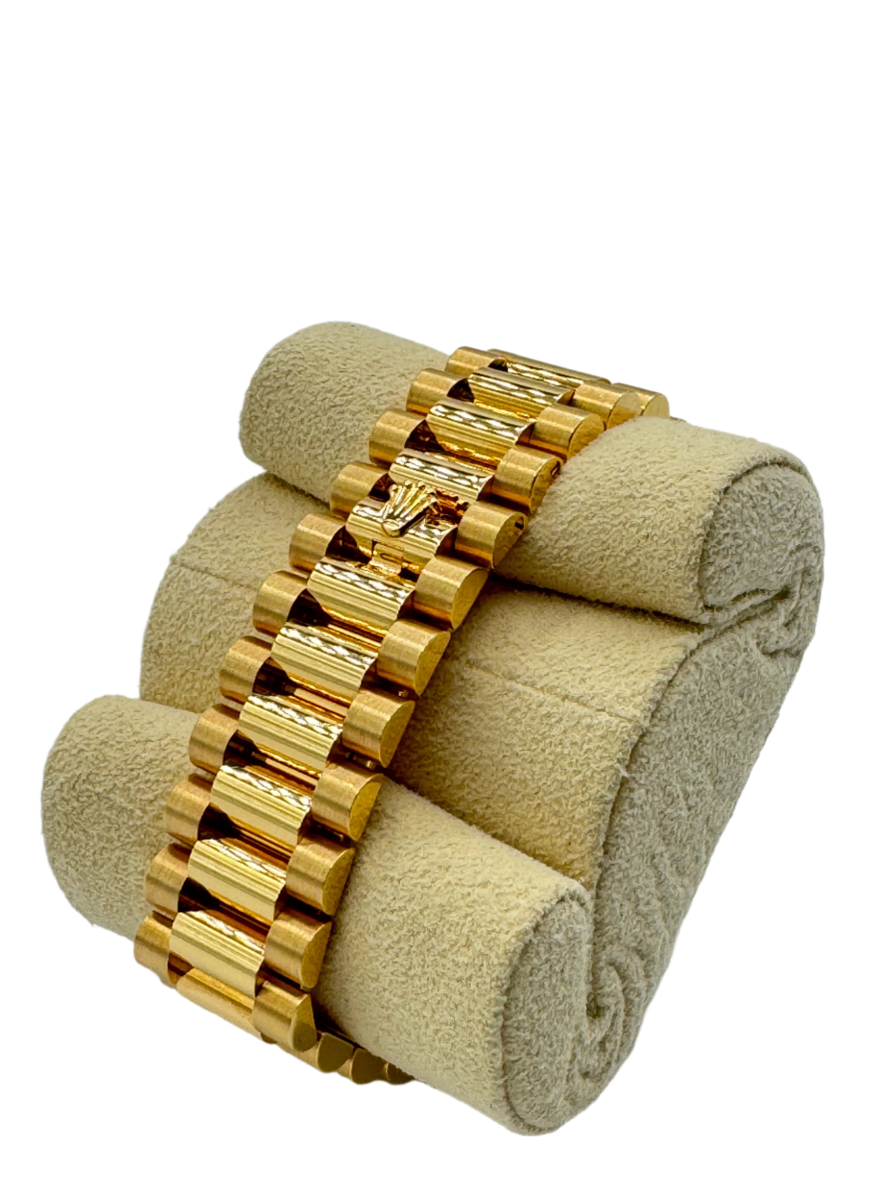 Rolex 36MM Day Date Yellow Gold and Dark Gray Dial with Diamonds