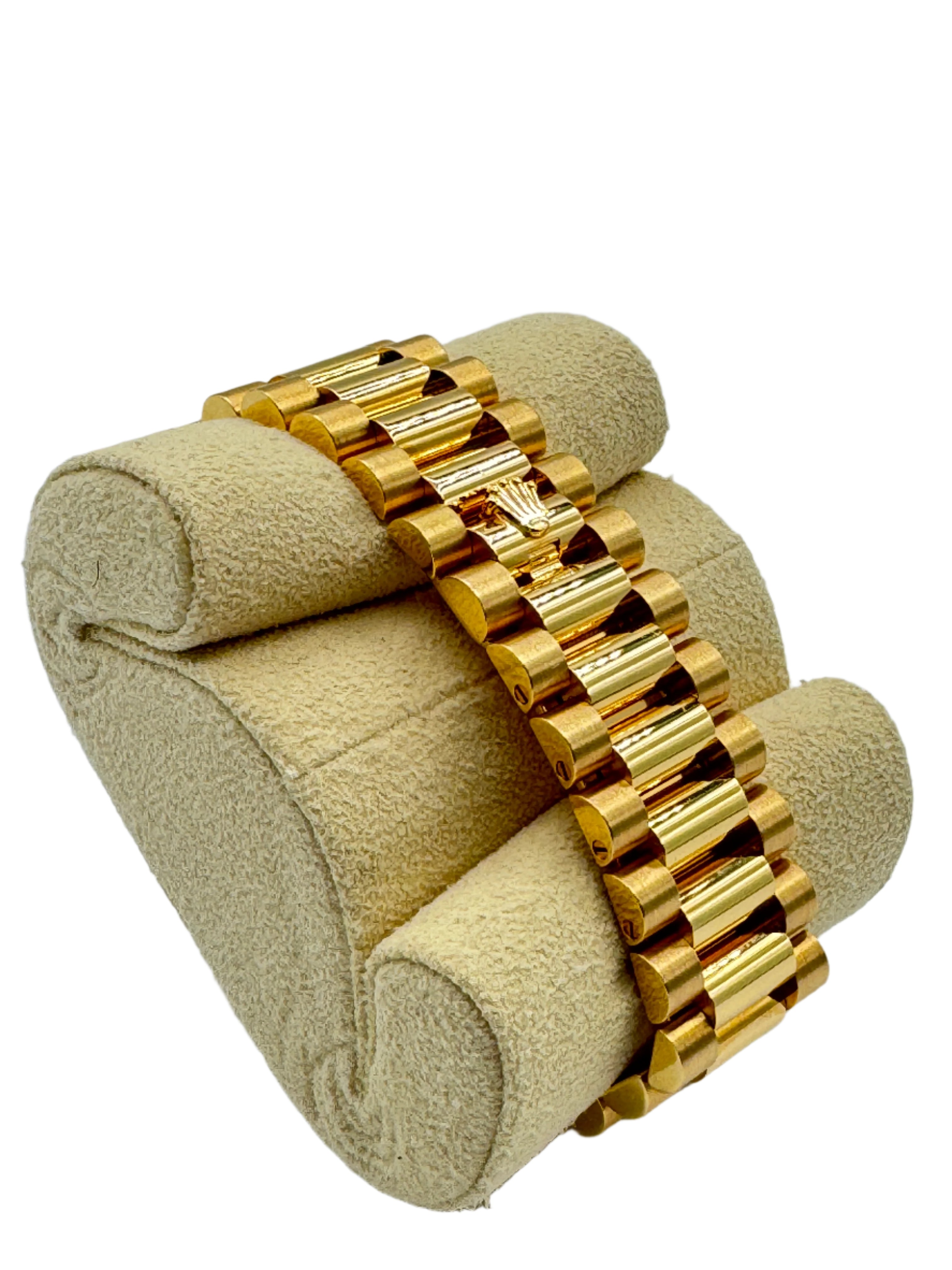 Rolex 36MM Day Date Yellow Gold and Dark Gray Dial with Diamonds