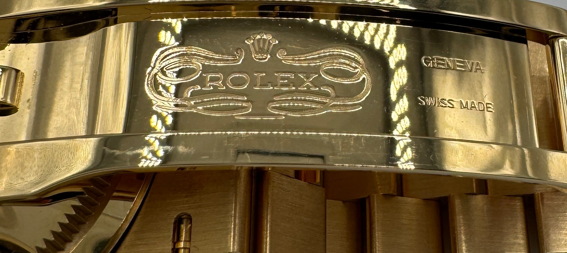 Rolex 36MM Day Date Yellow Gold and Dark Gray Dial with Diamonds