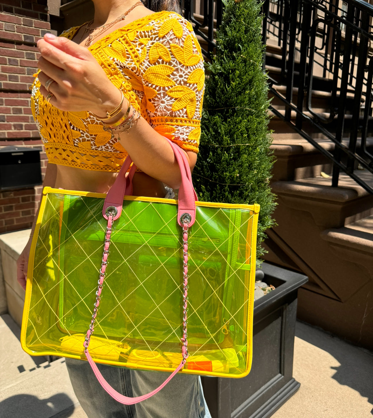 Chanel Bag Colorful Chanel Rainbow Reissue Handbag Size Medium