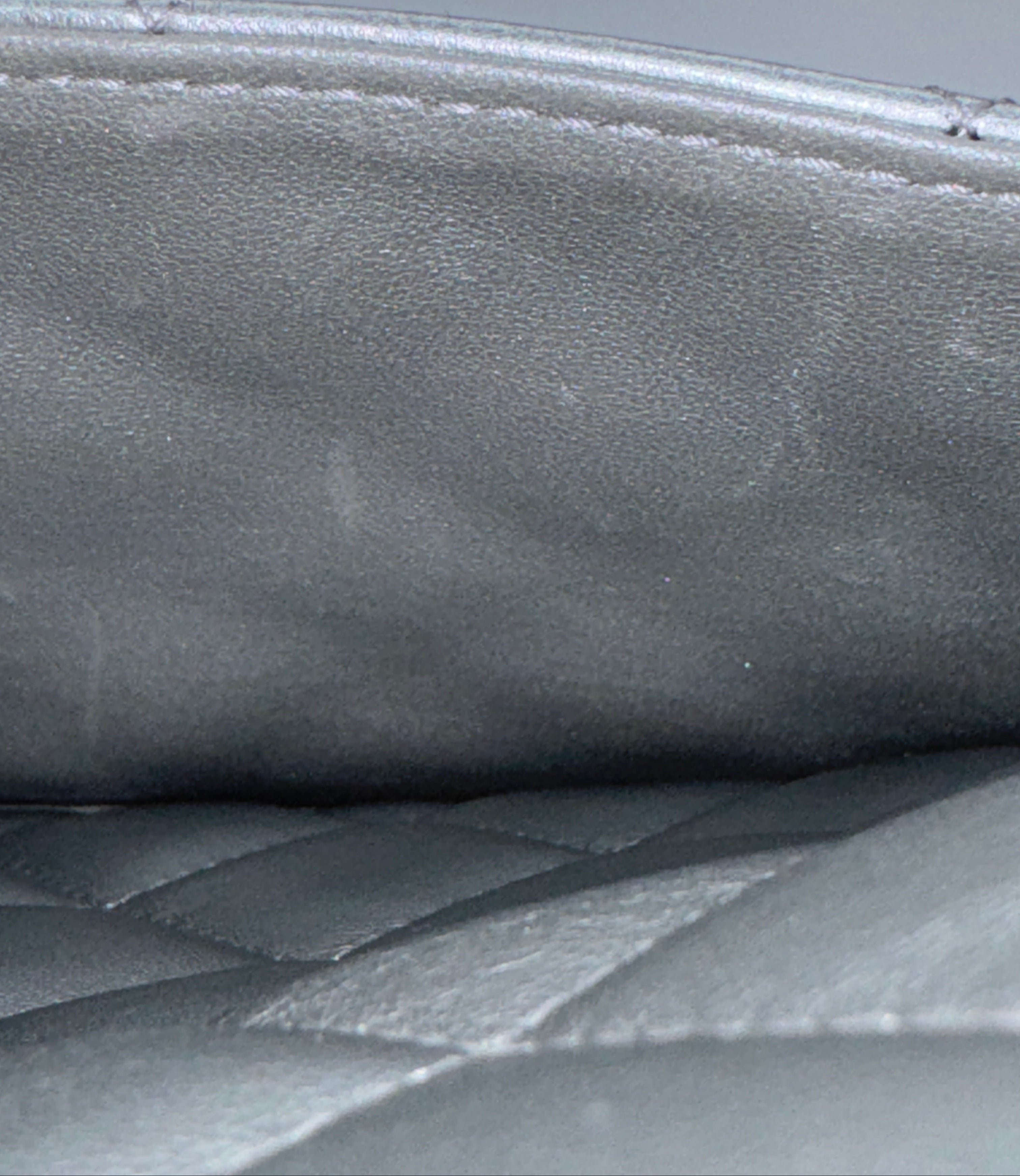 CHANEL Silver Metallic XXL Lambskin Flapbag