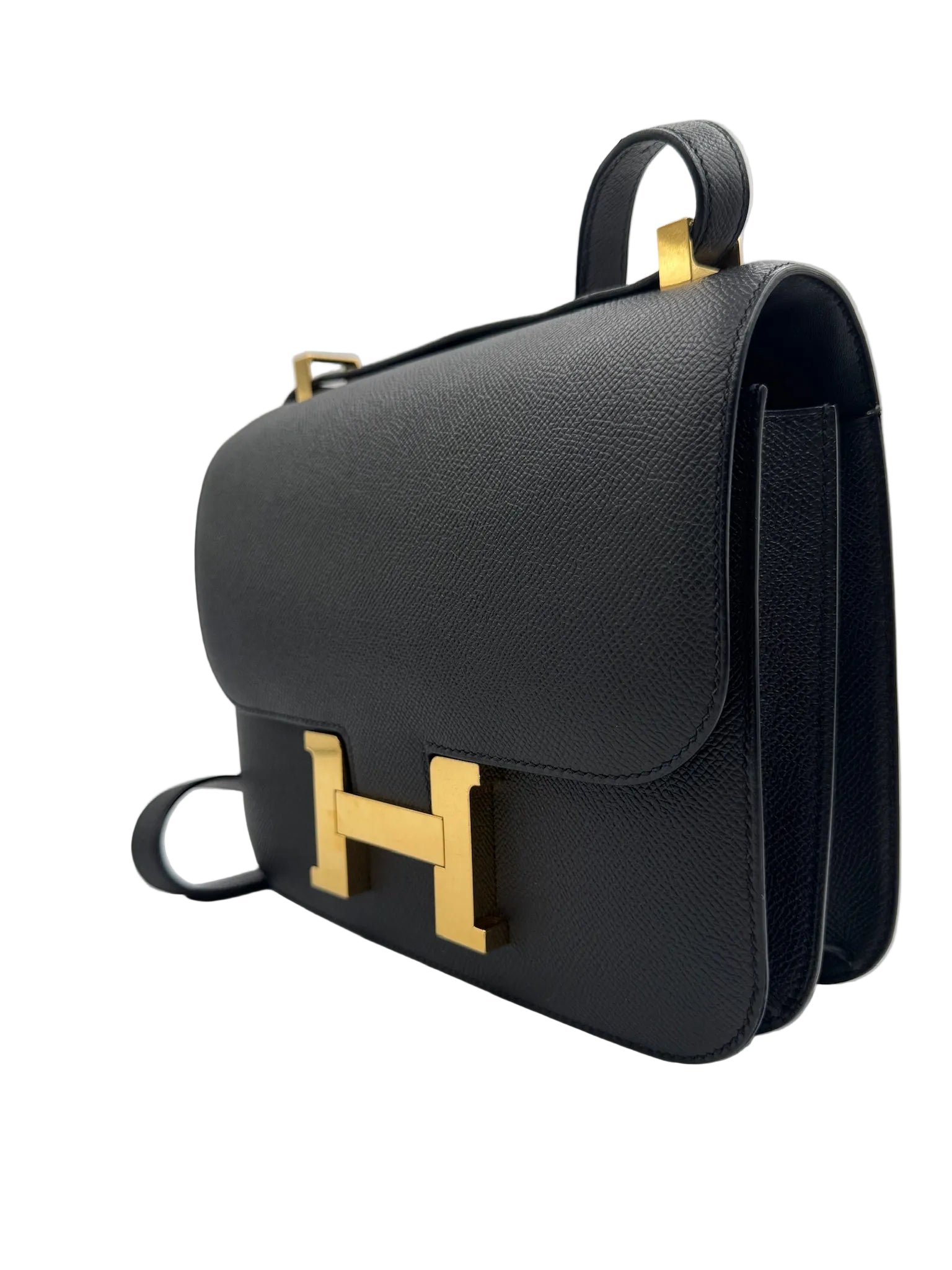 Hermès Constance 24 Black Noir Epsom Bag with Gold Hardware