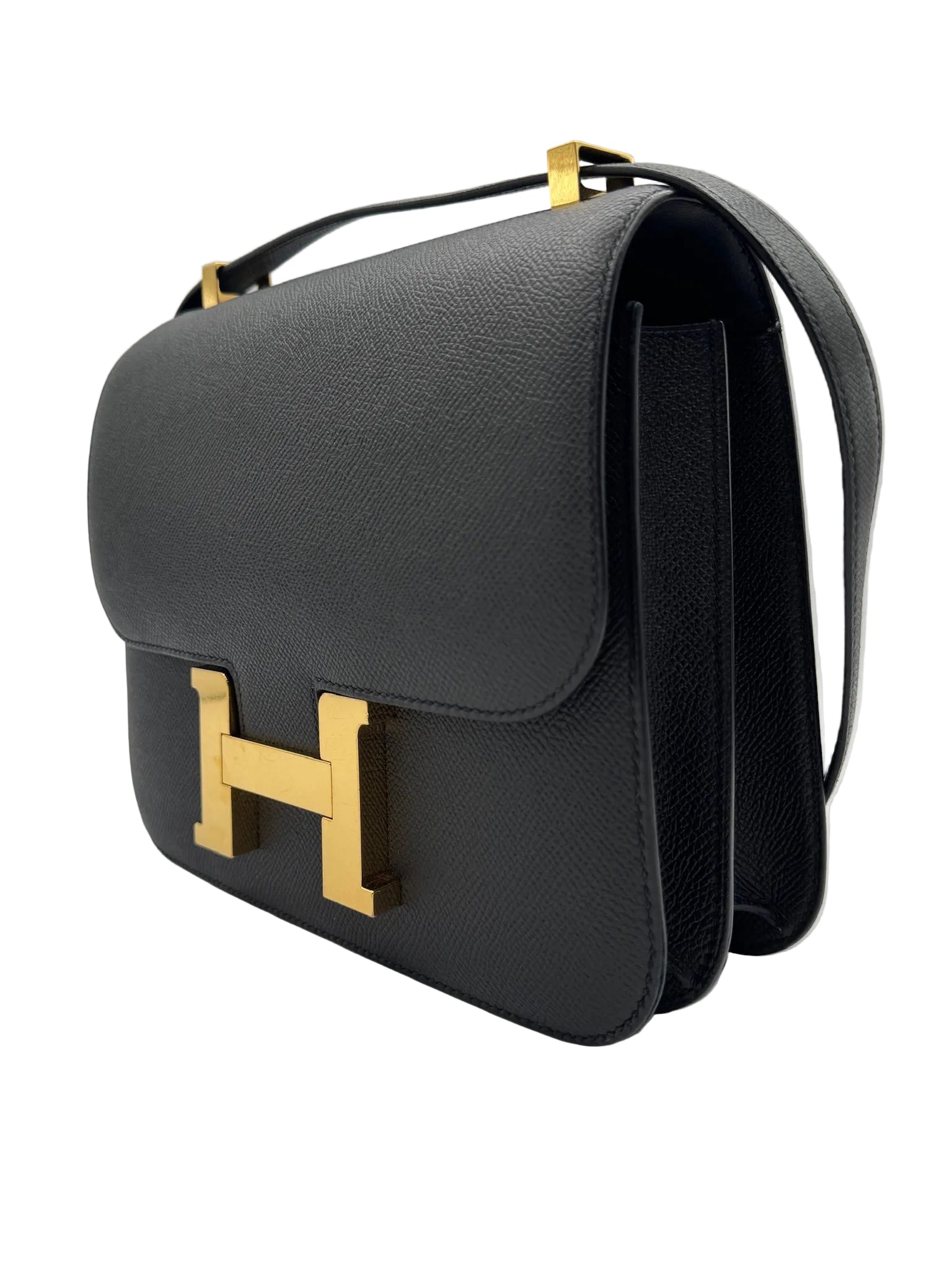 Hermès Constance 24 Black Noir Epsom Bag with Gold Hardware