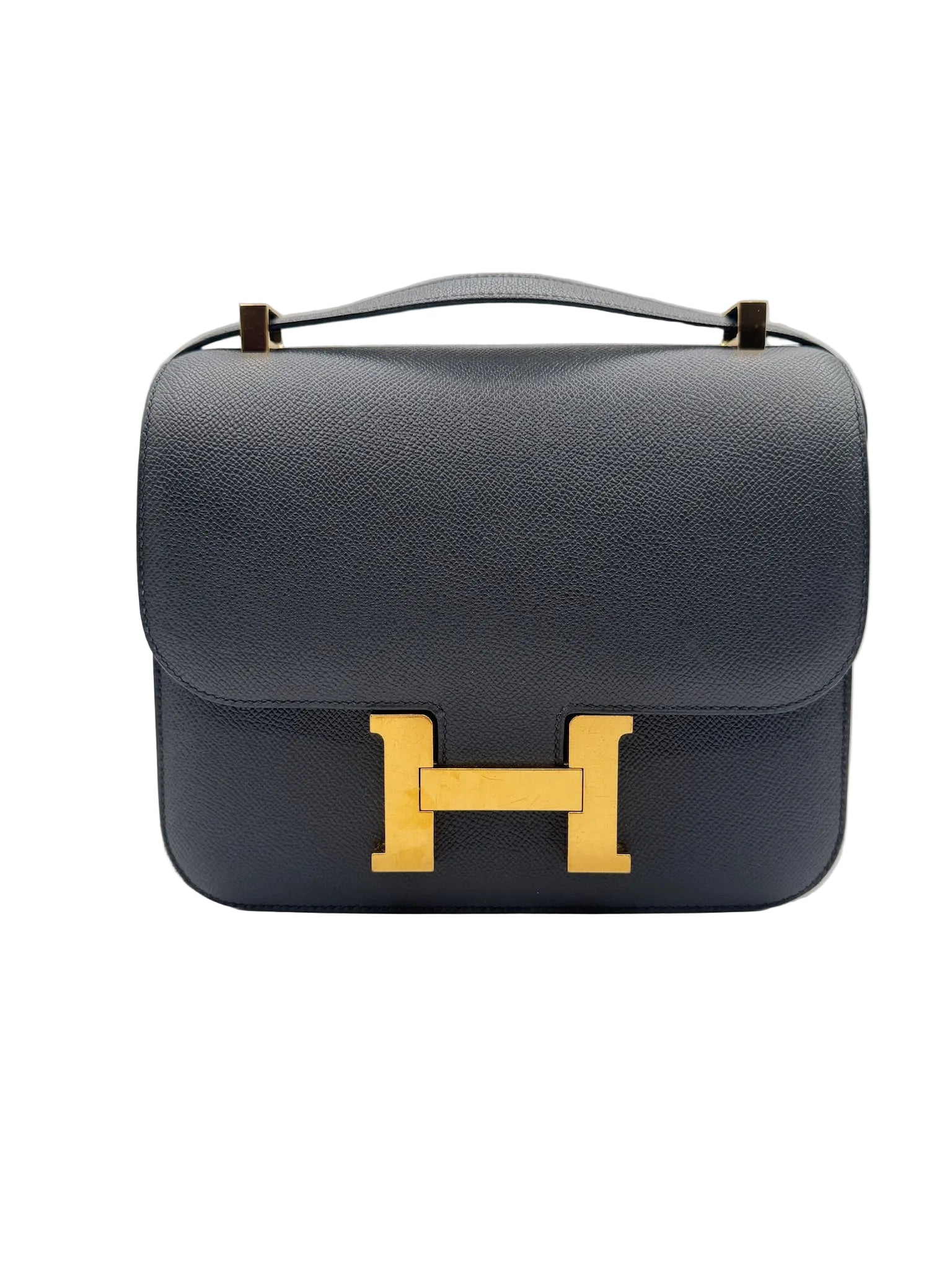 Hermès Constance 24 Black Noir Epsom Bag with Gold Hardware