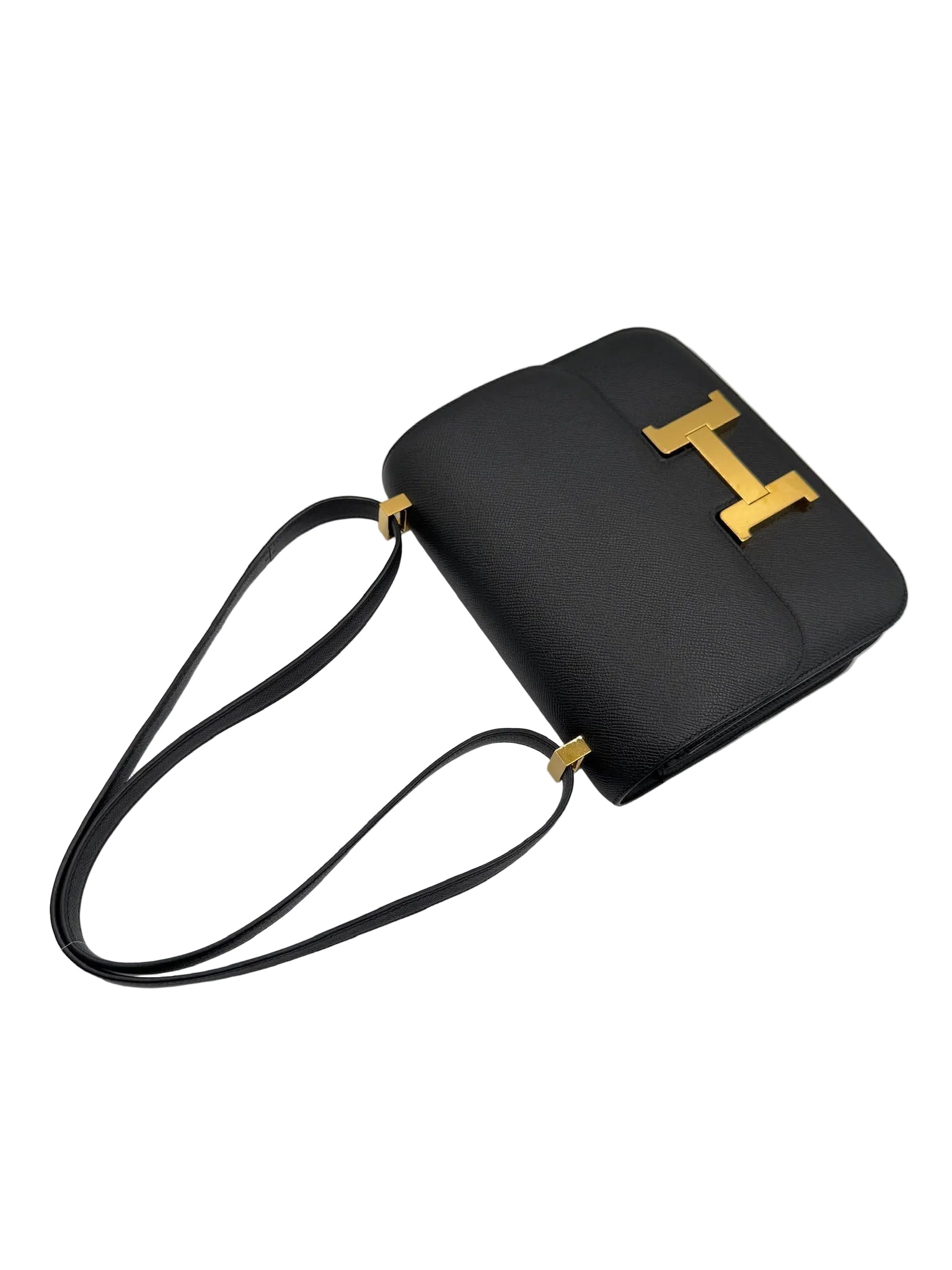 Hermès Constance 24 Black Noir Epsom Bag with Gold Hardware