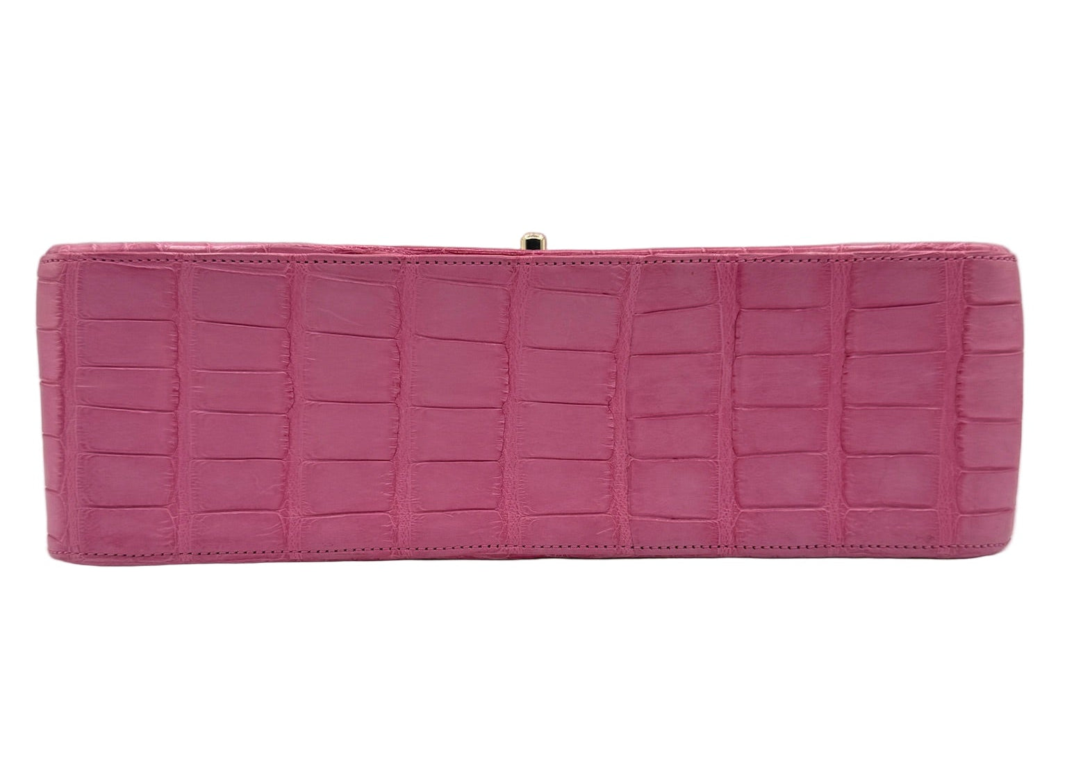 Chanel Pink Ombre Alligator Large Classic Double Flapbag