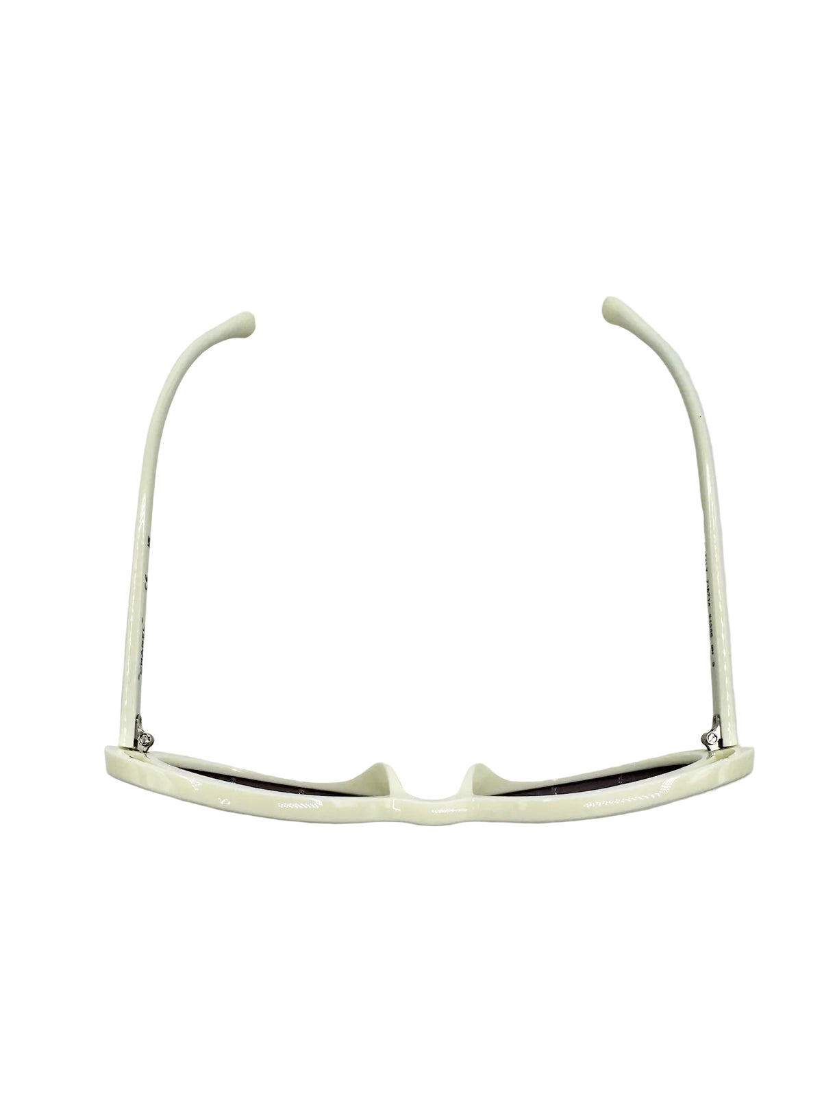 Chanel White Oval Sunglasses