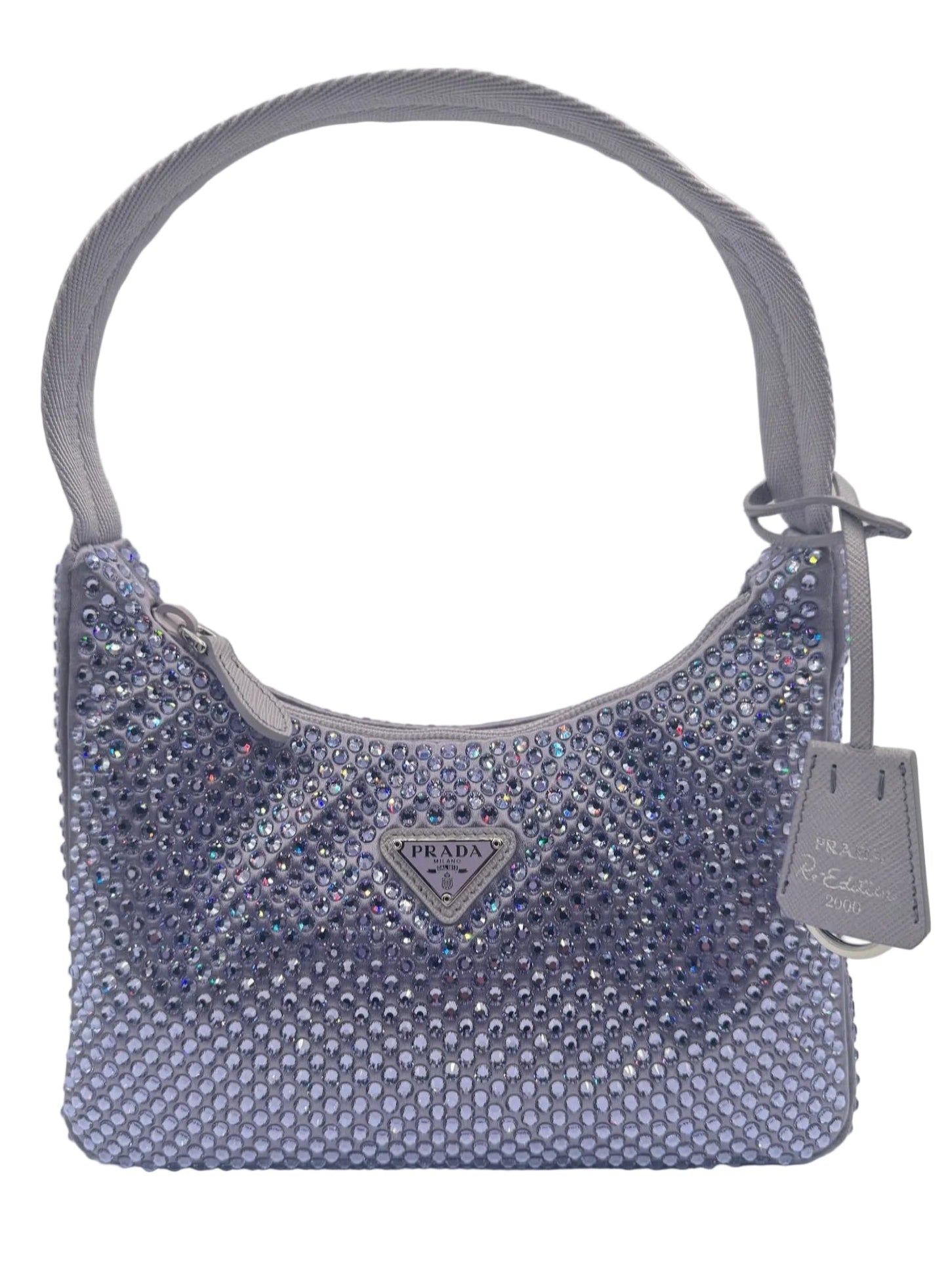 Prada Purple Crystal Mini Re-Edition Bag