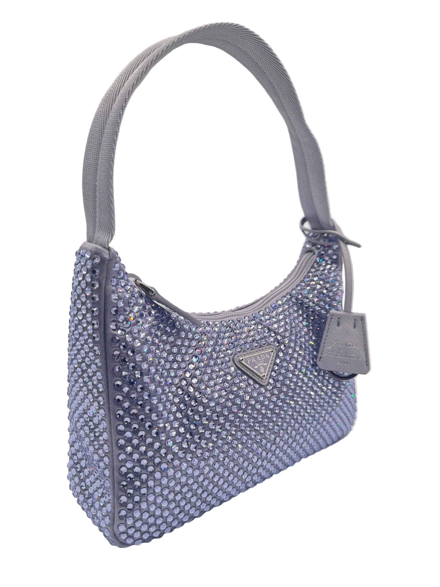 Prada Purple Crystal Mini Re-Edition Bag