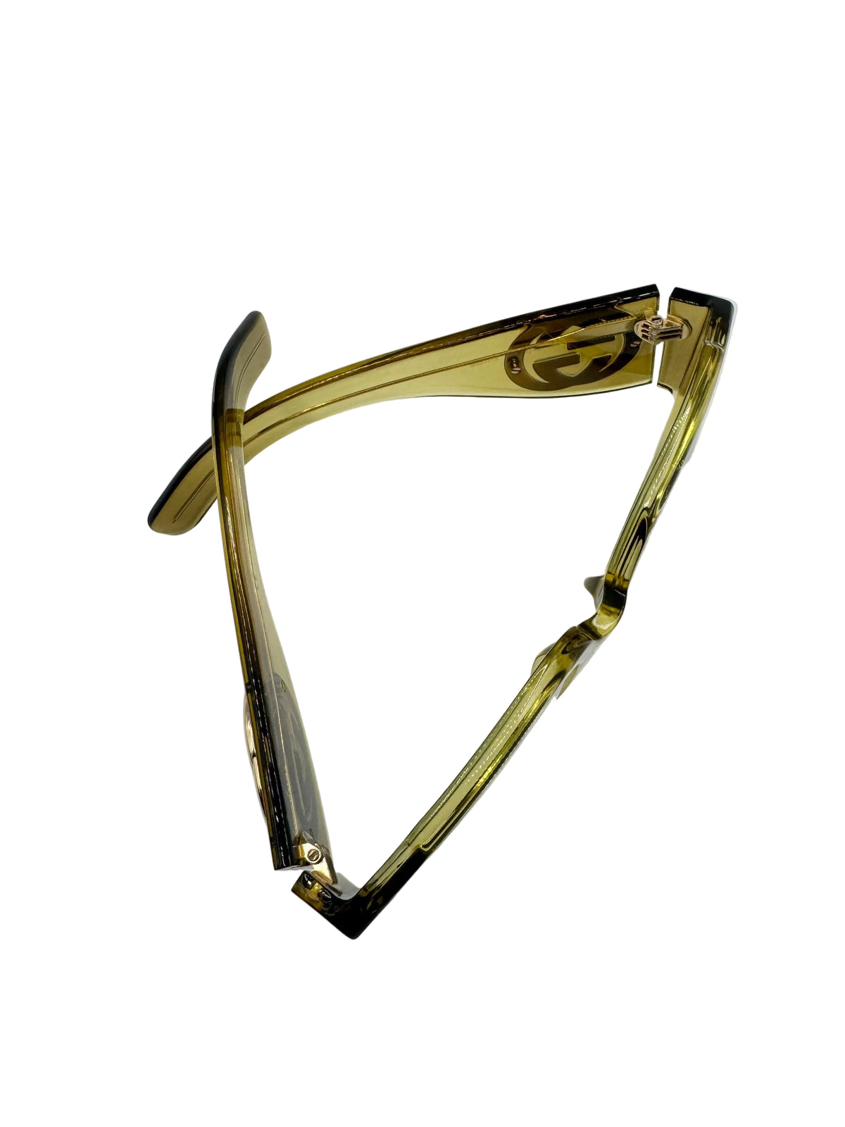 Gucci Khaki Green Oversized Sunglasses
