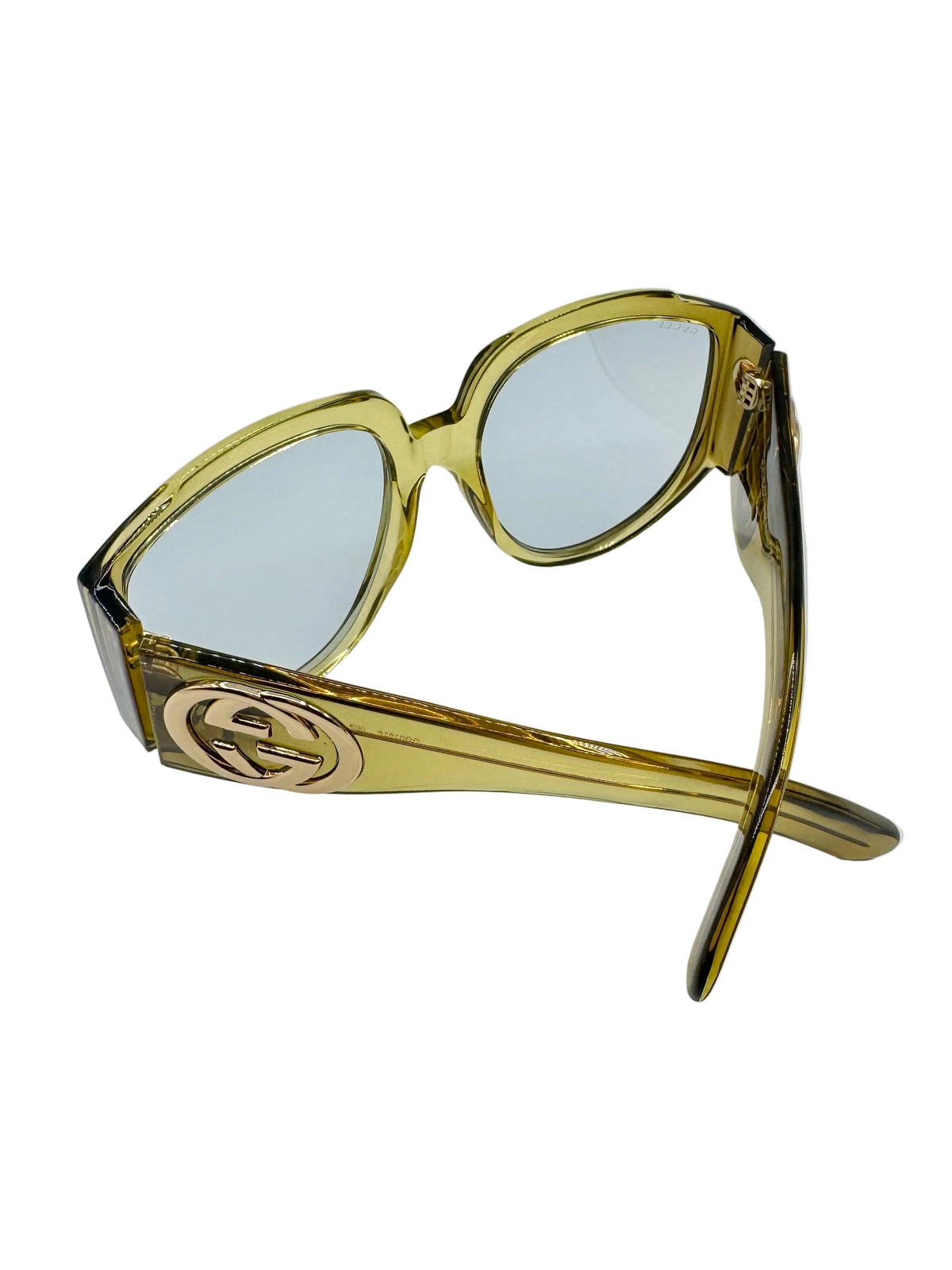 Gucci Khaki Green Oversized Sunglasses