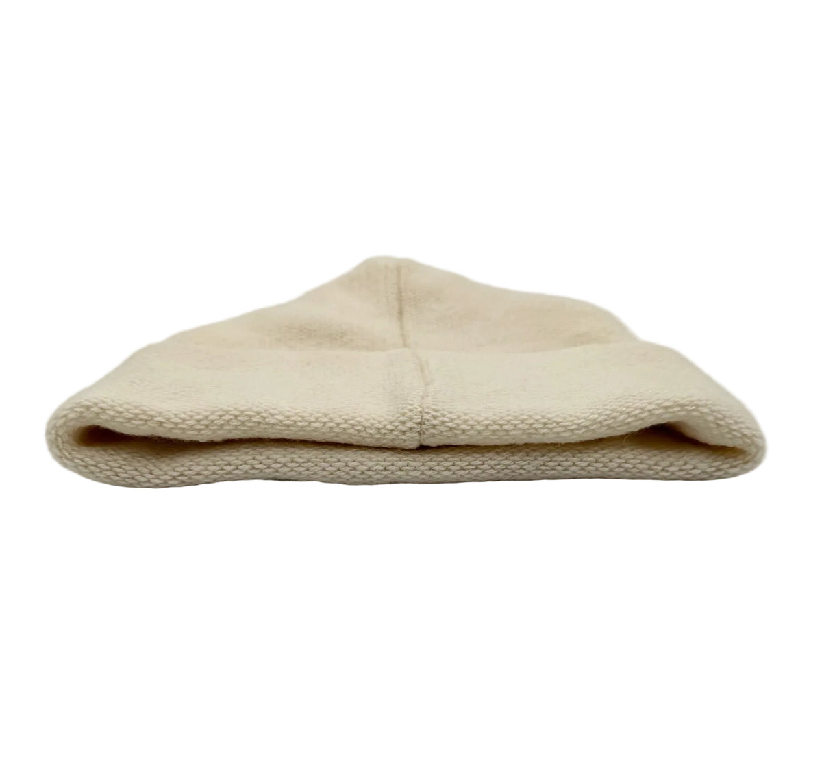 Chanel White Ivory Beanie with Black CC Logo
