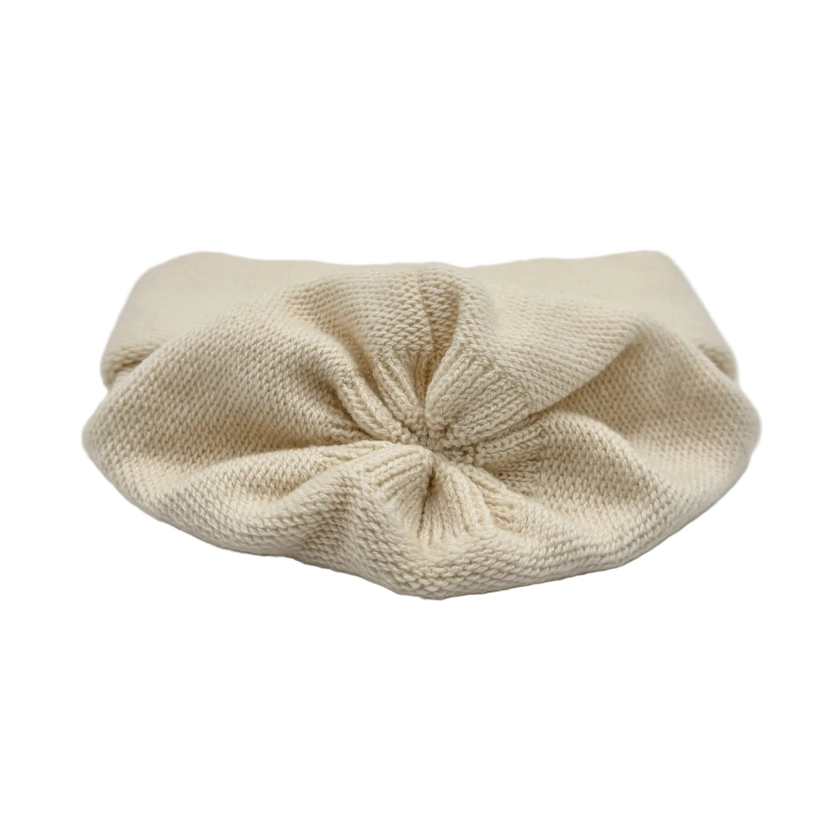 Chanel White Ivory Beanie with Black CC Logo