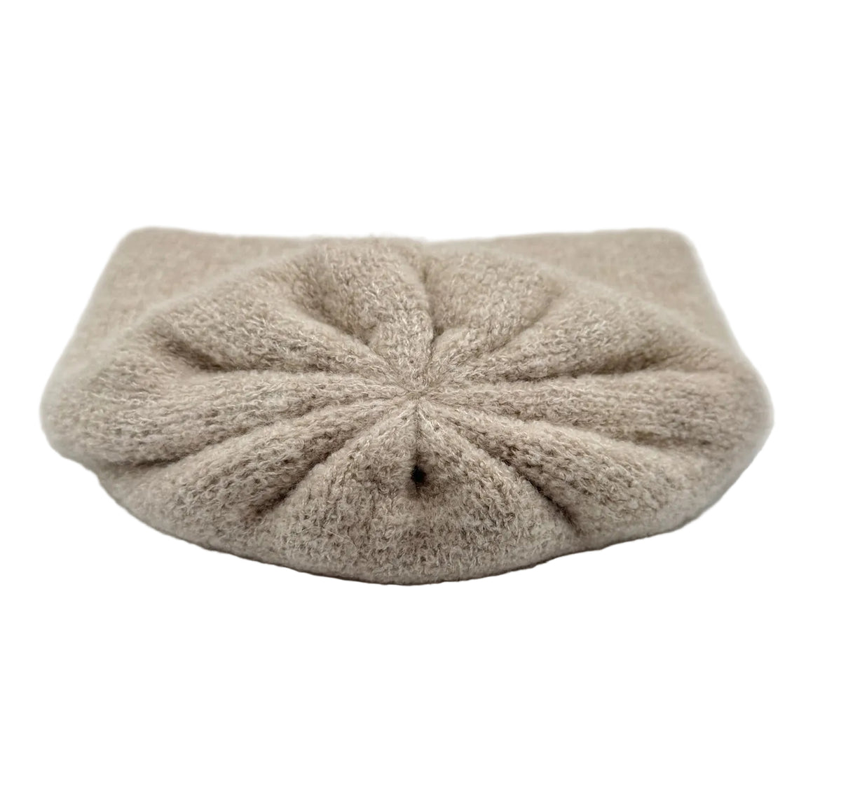 Chanel Beige Beanie with Black CC Logo