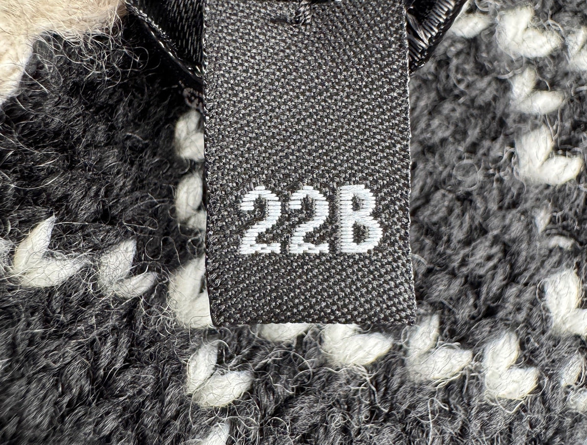 Chanel Beige Beanie with Black CC Logo