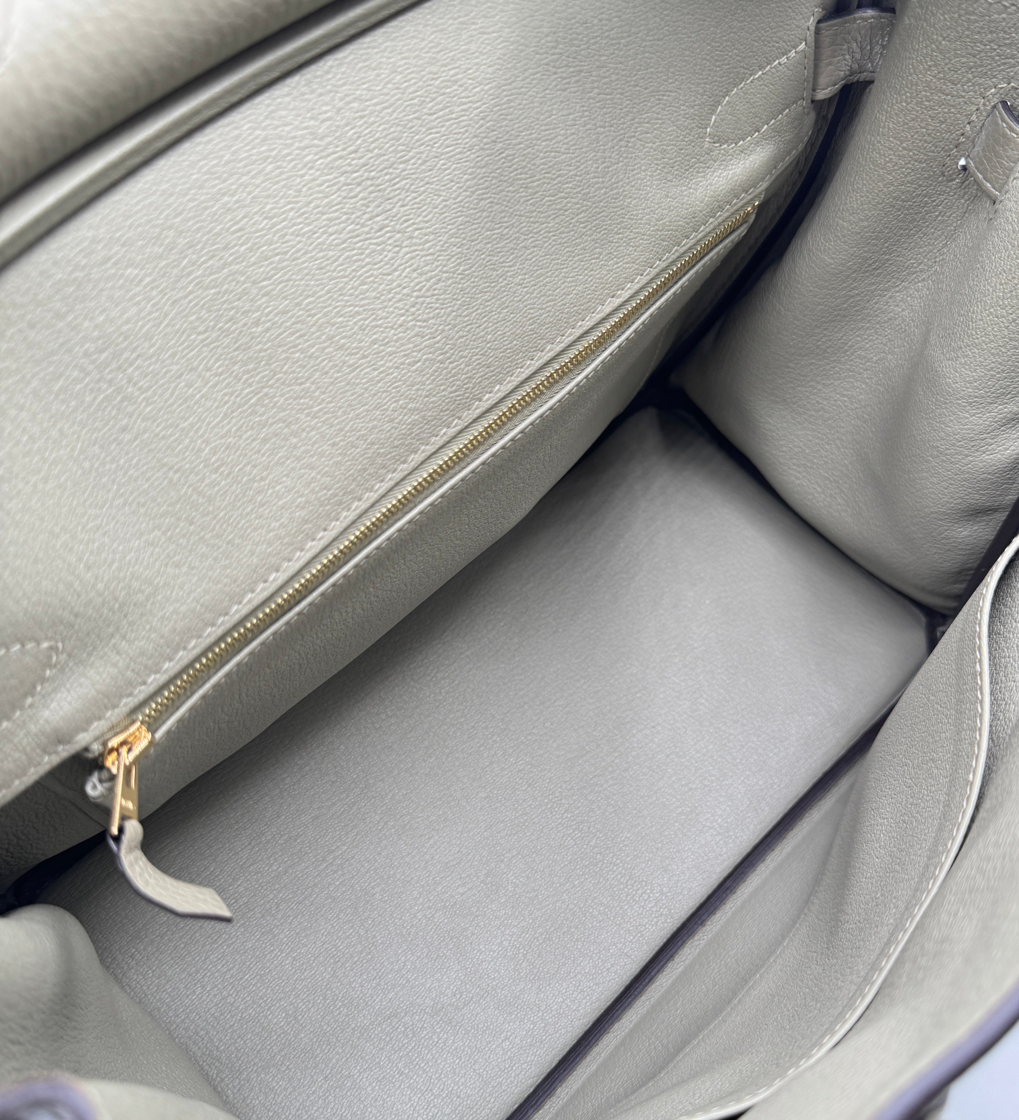 Hermès Birkin 30 Sauge Clemence Leather with Gold Hardware