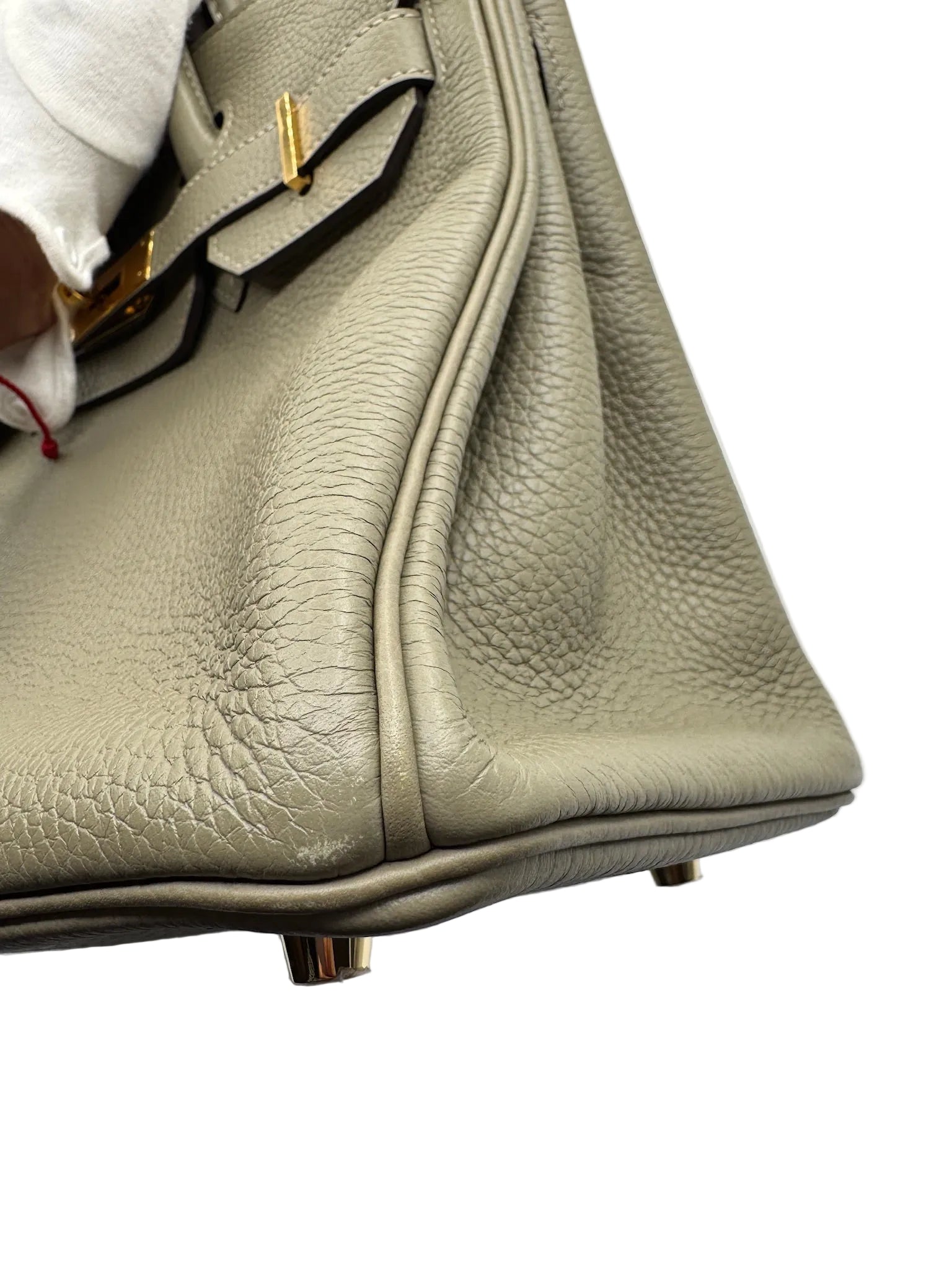 Hermès Birkin 30 Sauge Clemence Leather with Gold Hardware