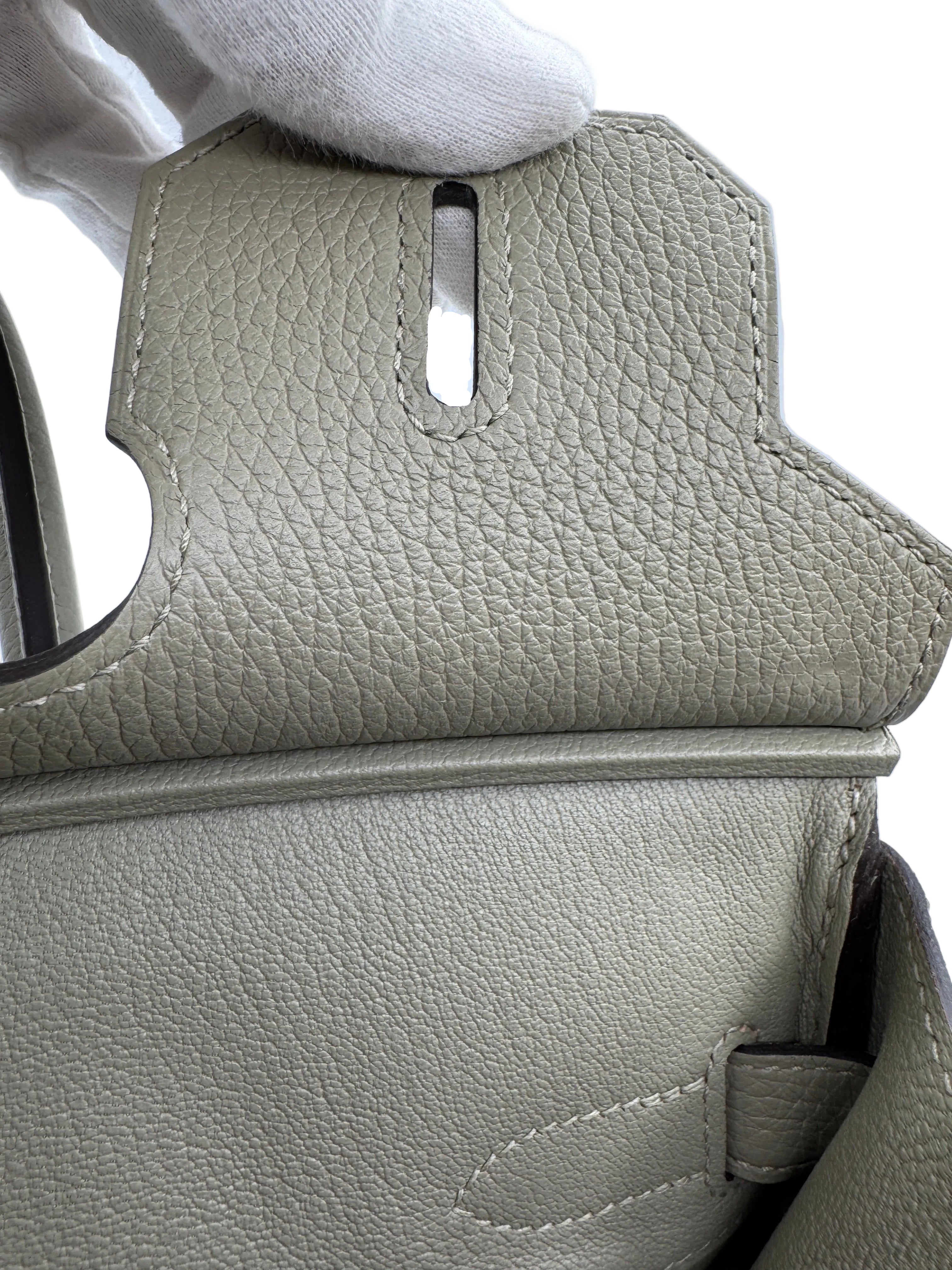 Hermès Birkin 30 Sauge Clemence Leather with Gold Hardware