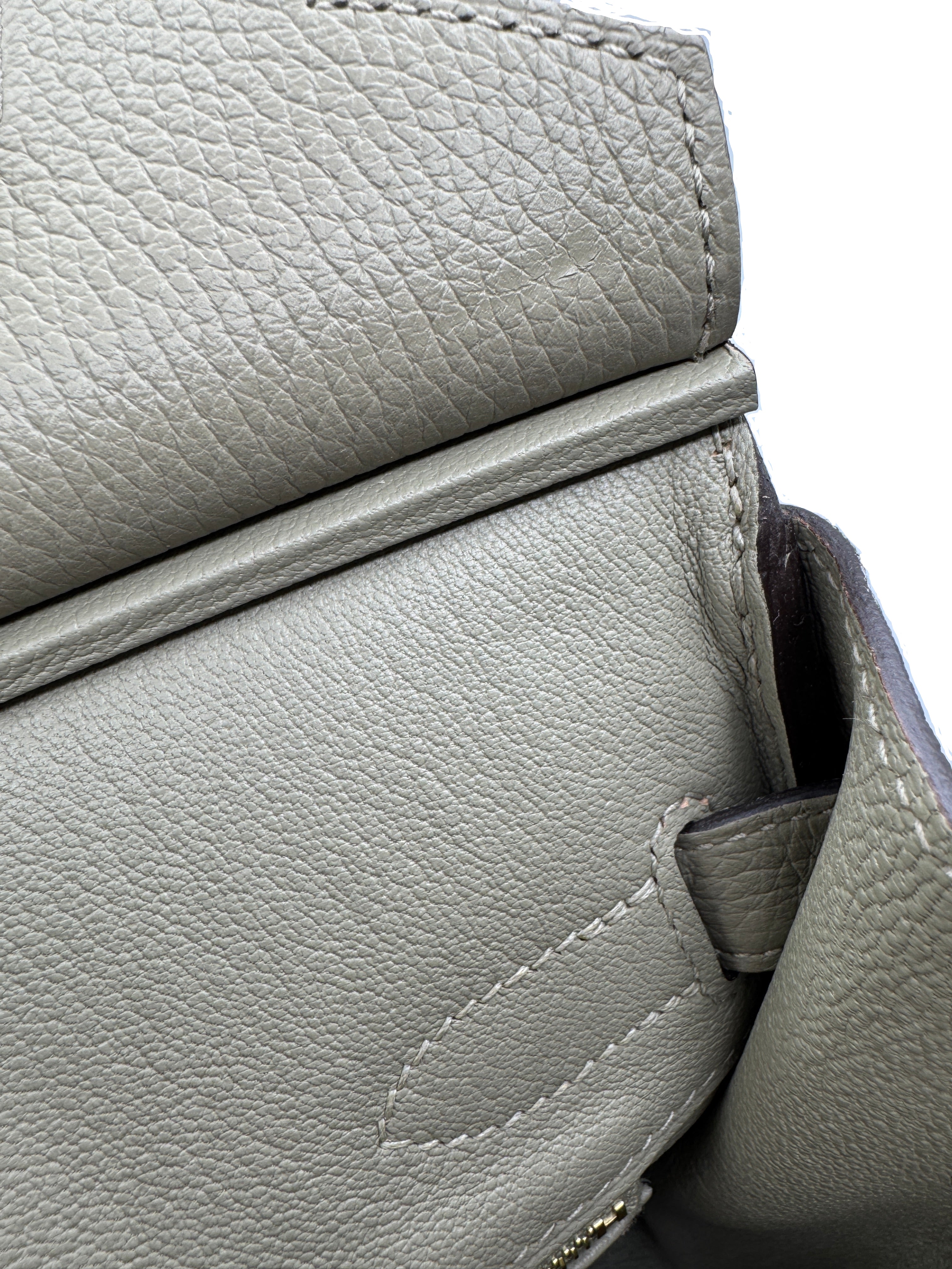 Hermès Birkin 30 Sauge Clemence Leather with Gold Hardware