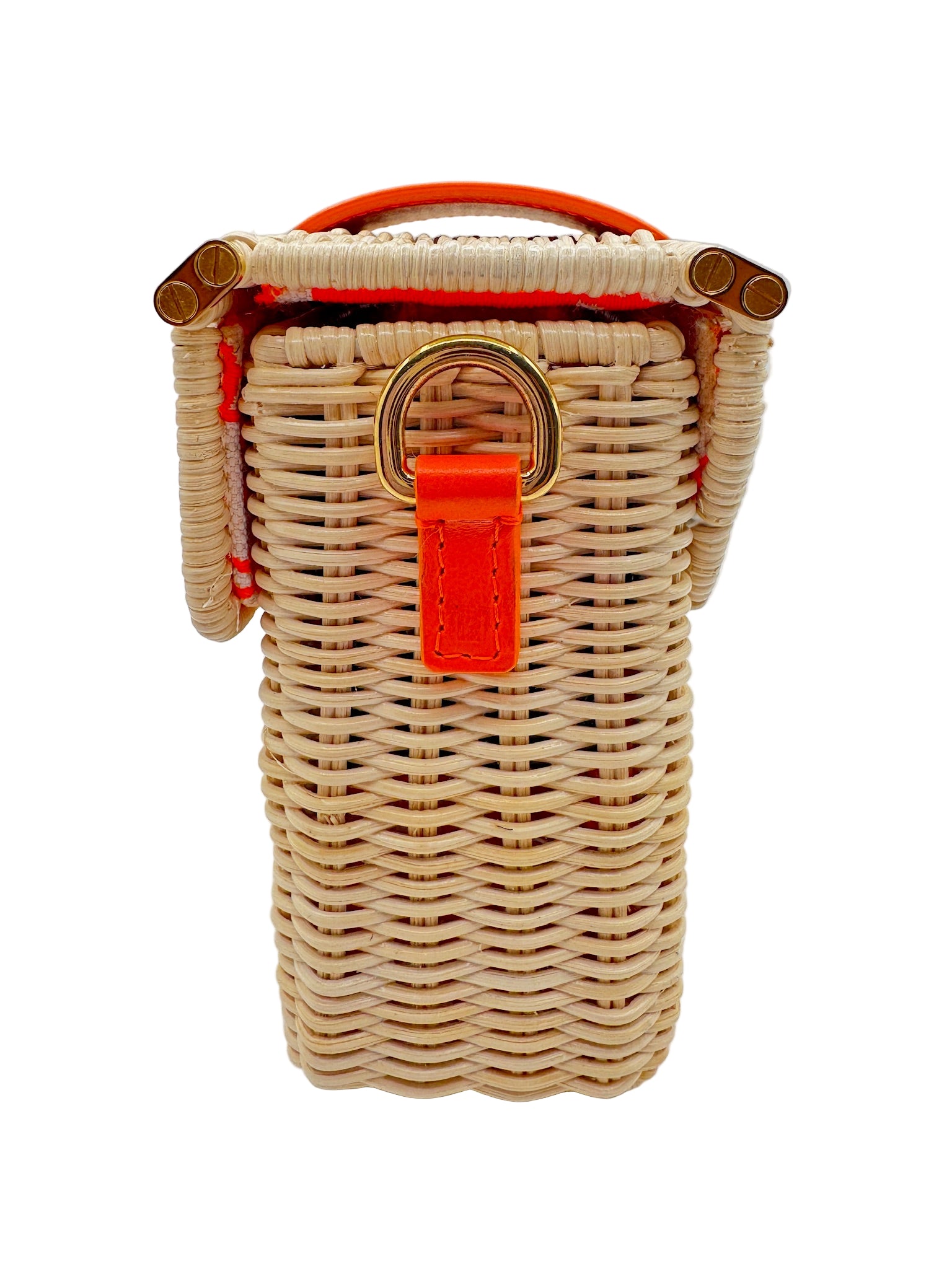 Dior Orange Wicker 30 Montaigne Bag
