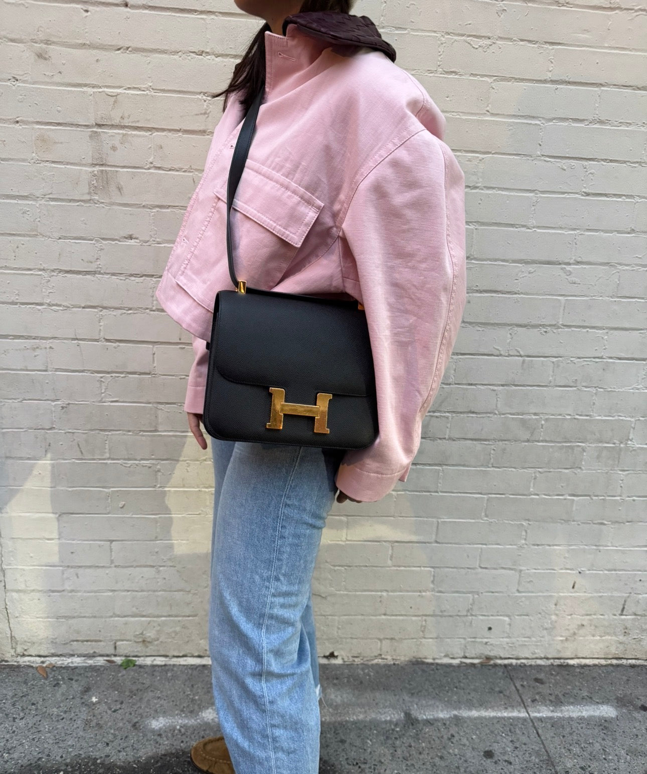 Hermès Constance 24 Black Noir Epsom Bag with Gold Hardware