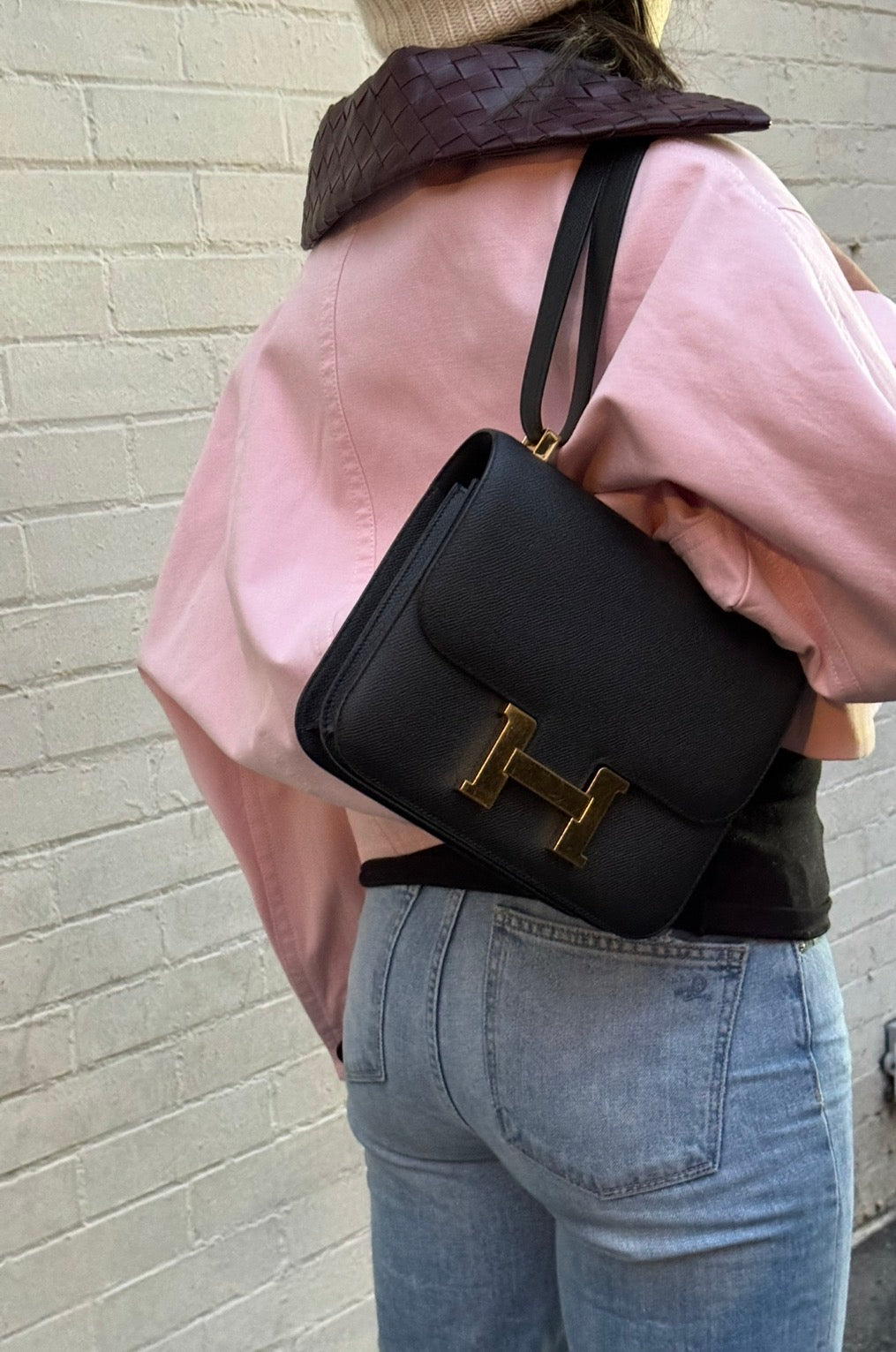 Hermès Constance 24 Black Noir Epsom Bag with Gold Hardware