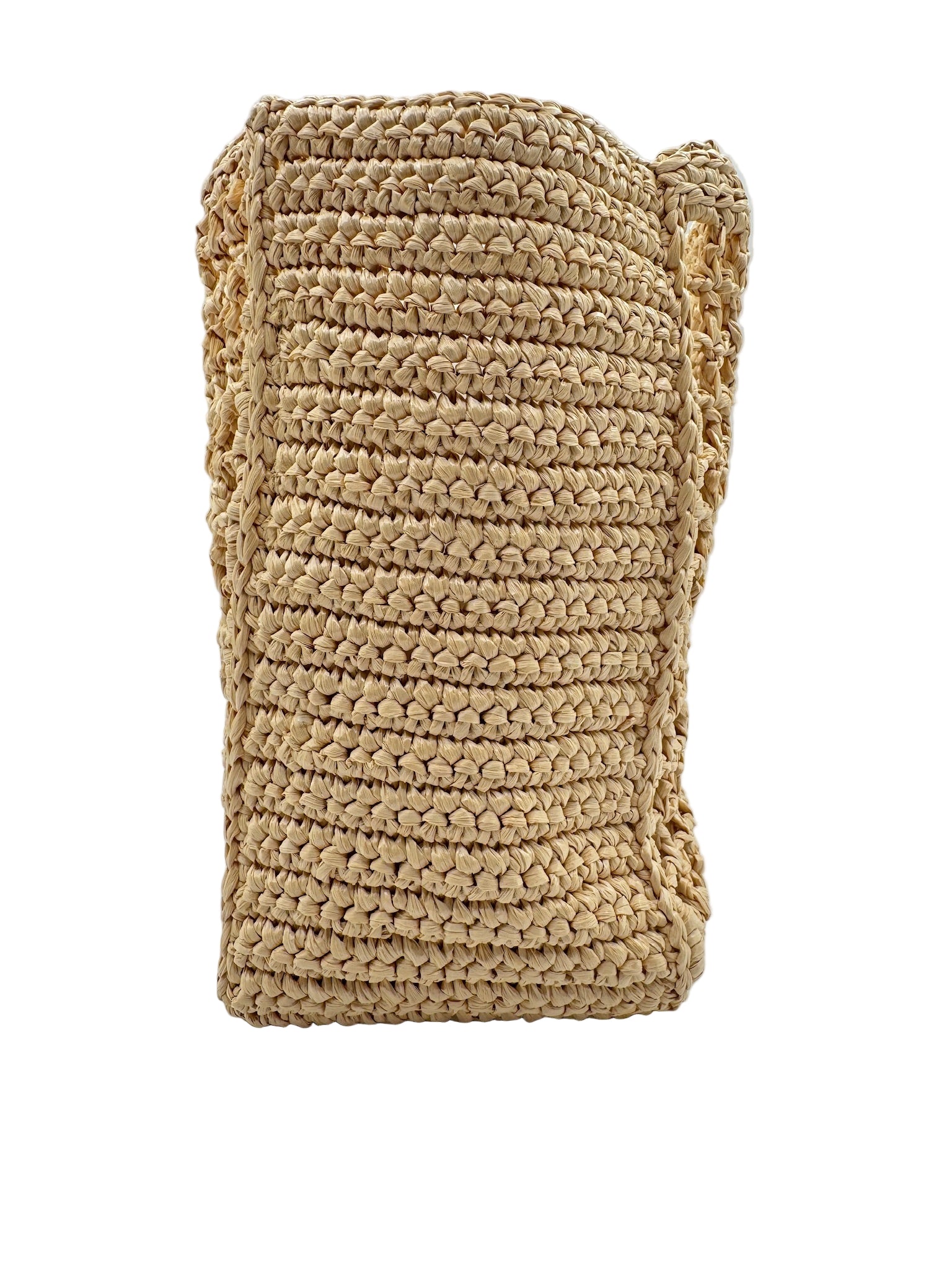 Prada Tan Raffia Crochet Small Tote bag