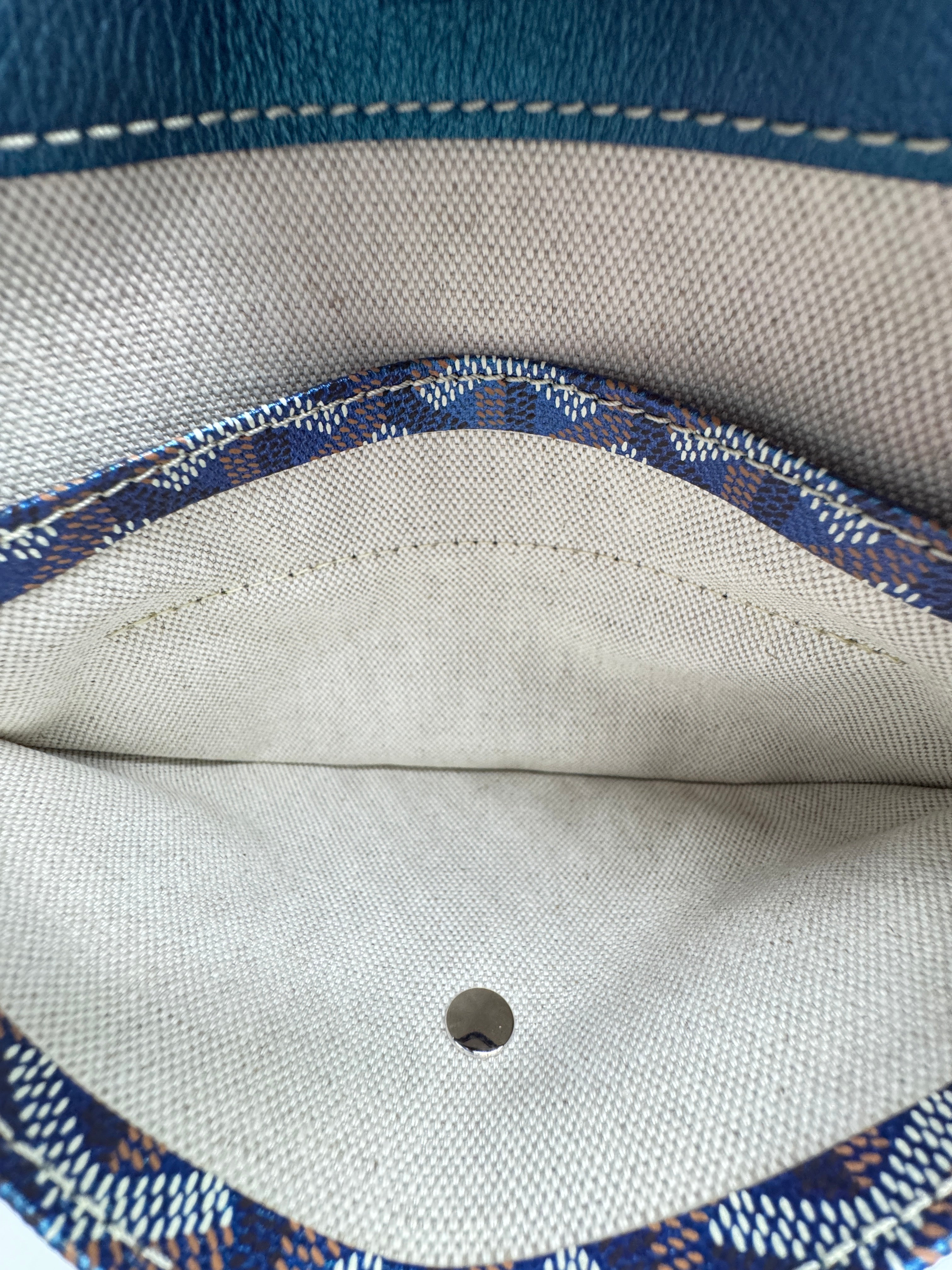 Goyard Boheme Blue Pearly Iridescent Hobo Bag