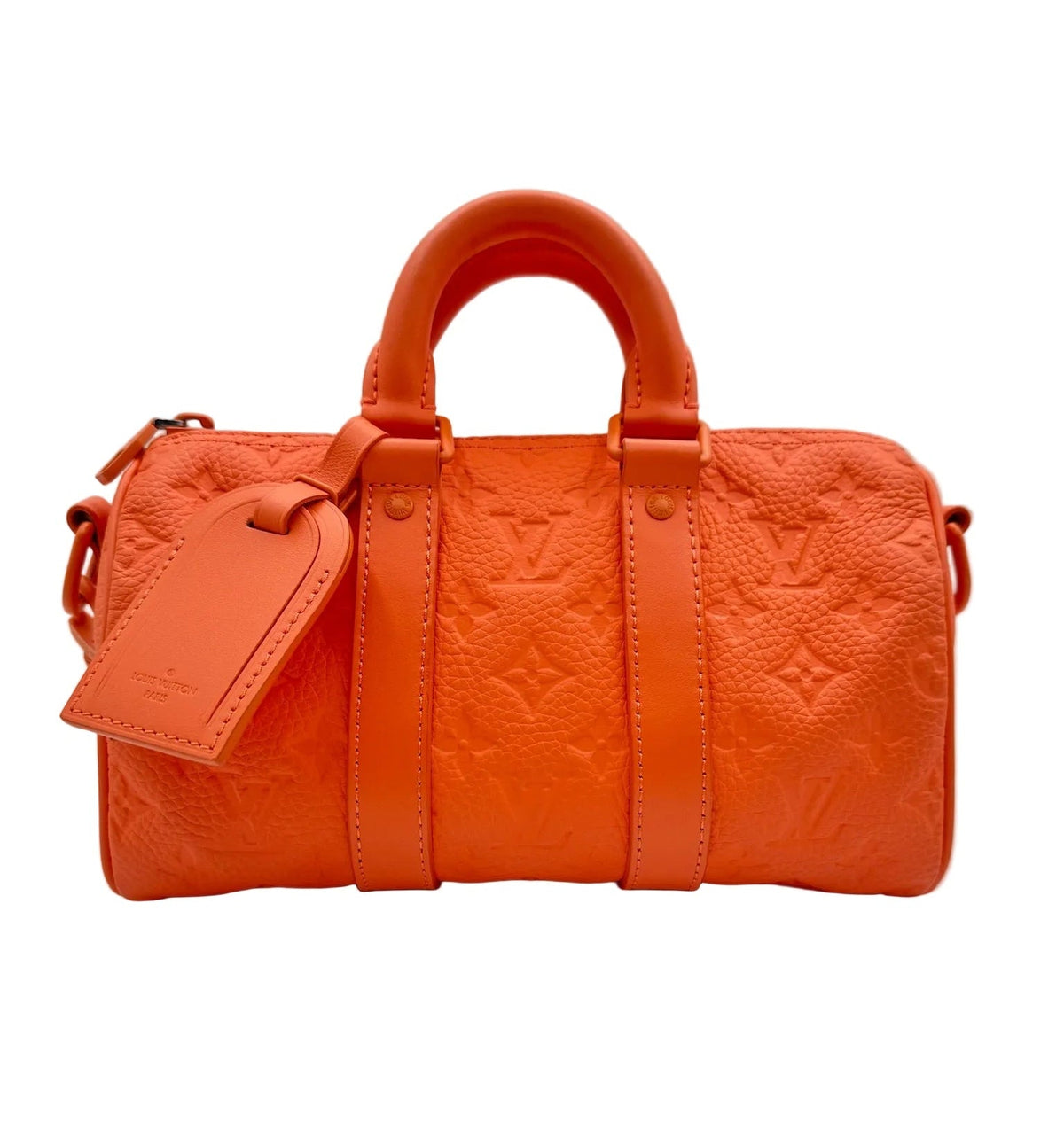 Louis Vuitton Orange Keepall Bandoulière 25