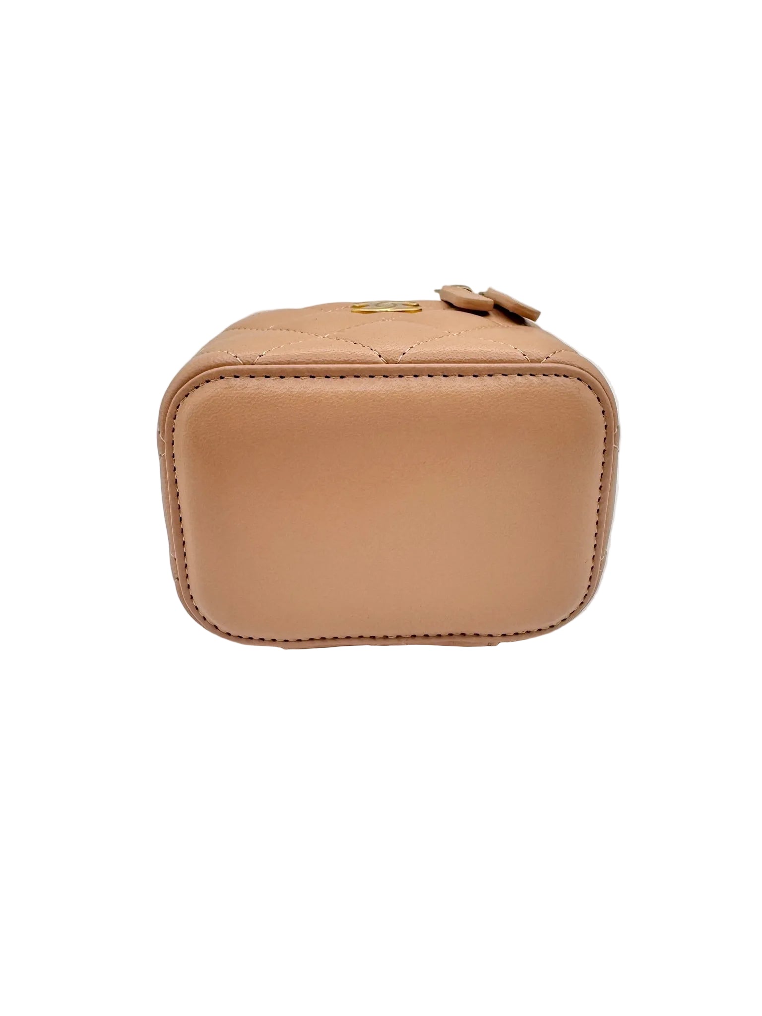 Chanel Beige Mini Top Handle Vanity Bag