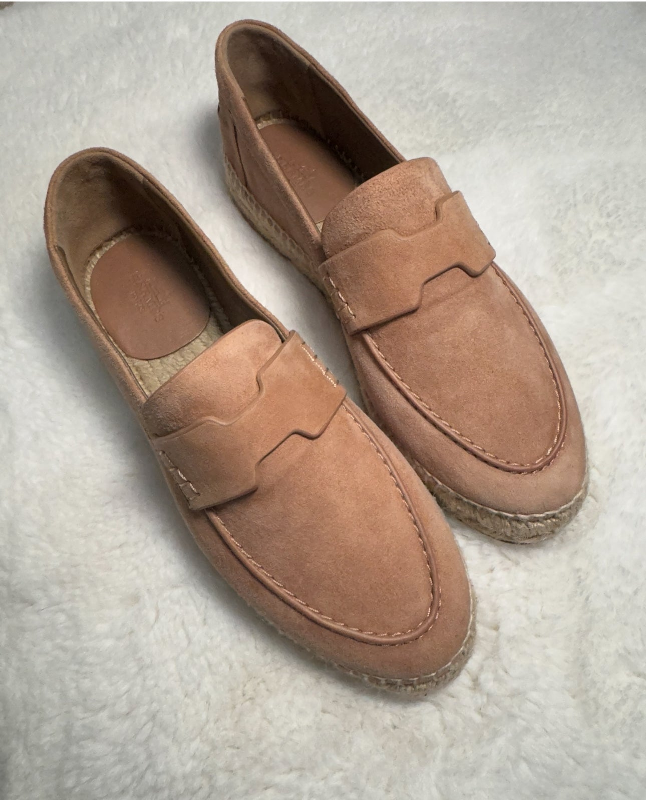 Hermès Beige Suede Trip Espadrilles