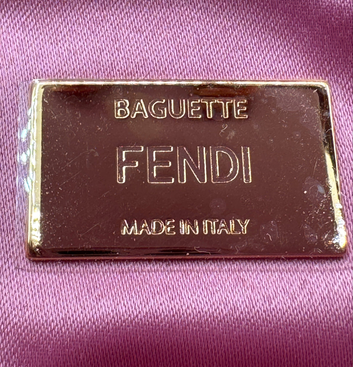 FENDI Pink Sequin Baguette